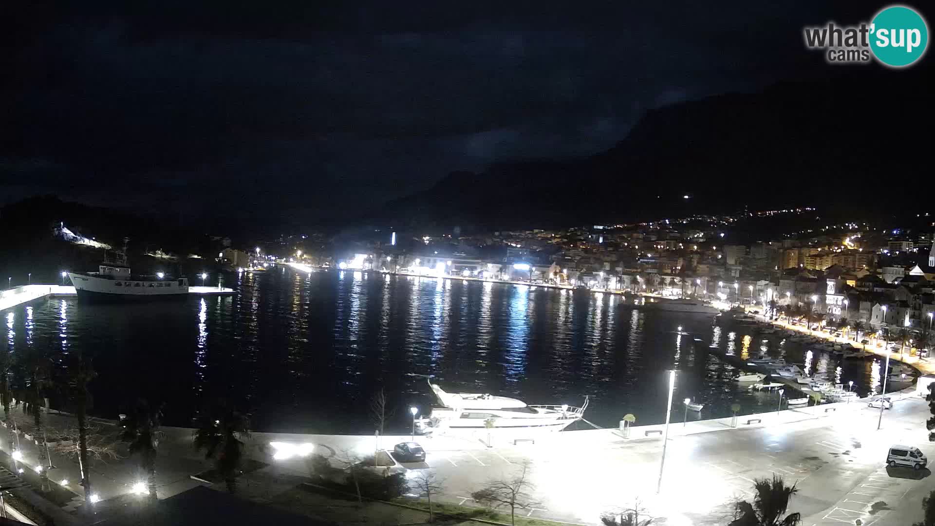 Webcam Makarska ‘s seaside promenade