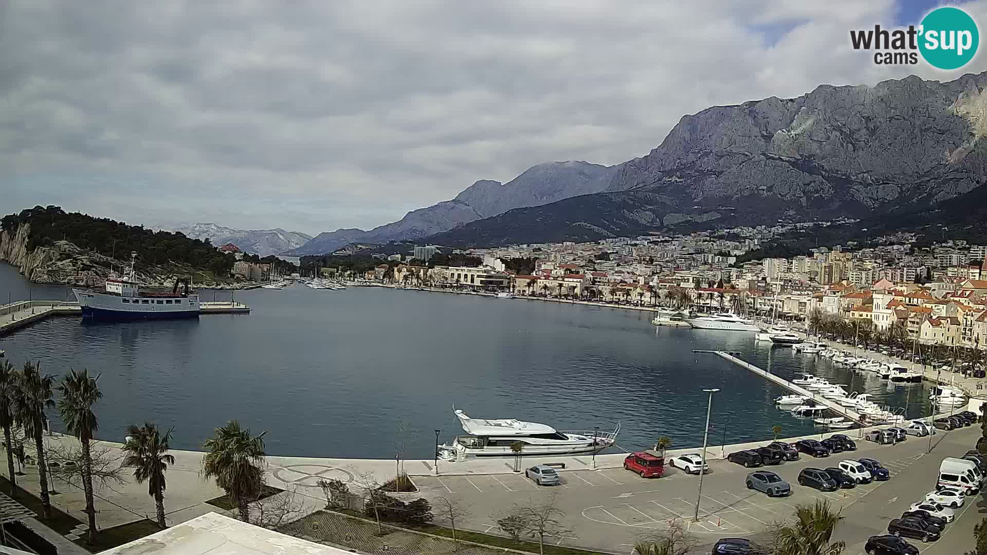 Webcam Makarska ‘s seaside promenade