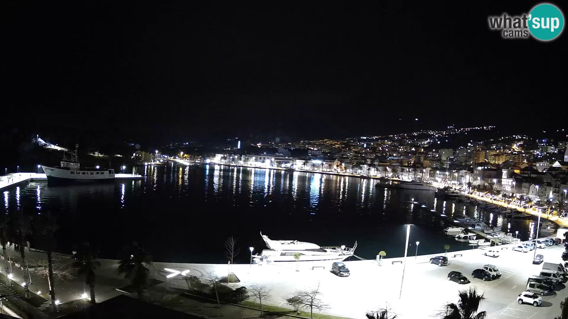 Webcam Makarska promenade de bord de mer