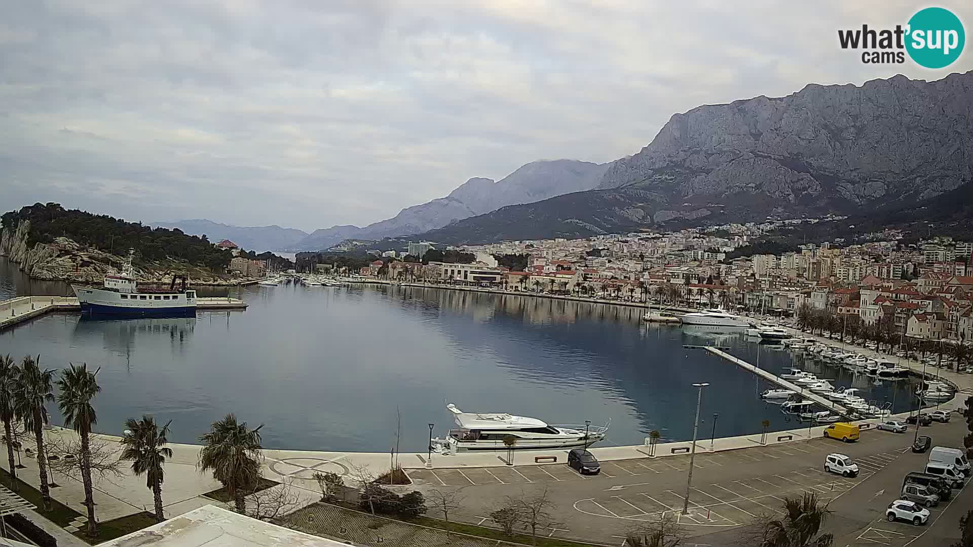 Webcam Makarska ‘s seaside promenade