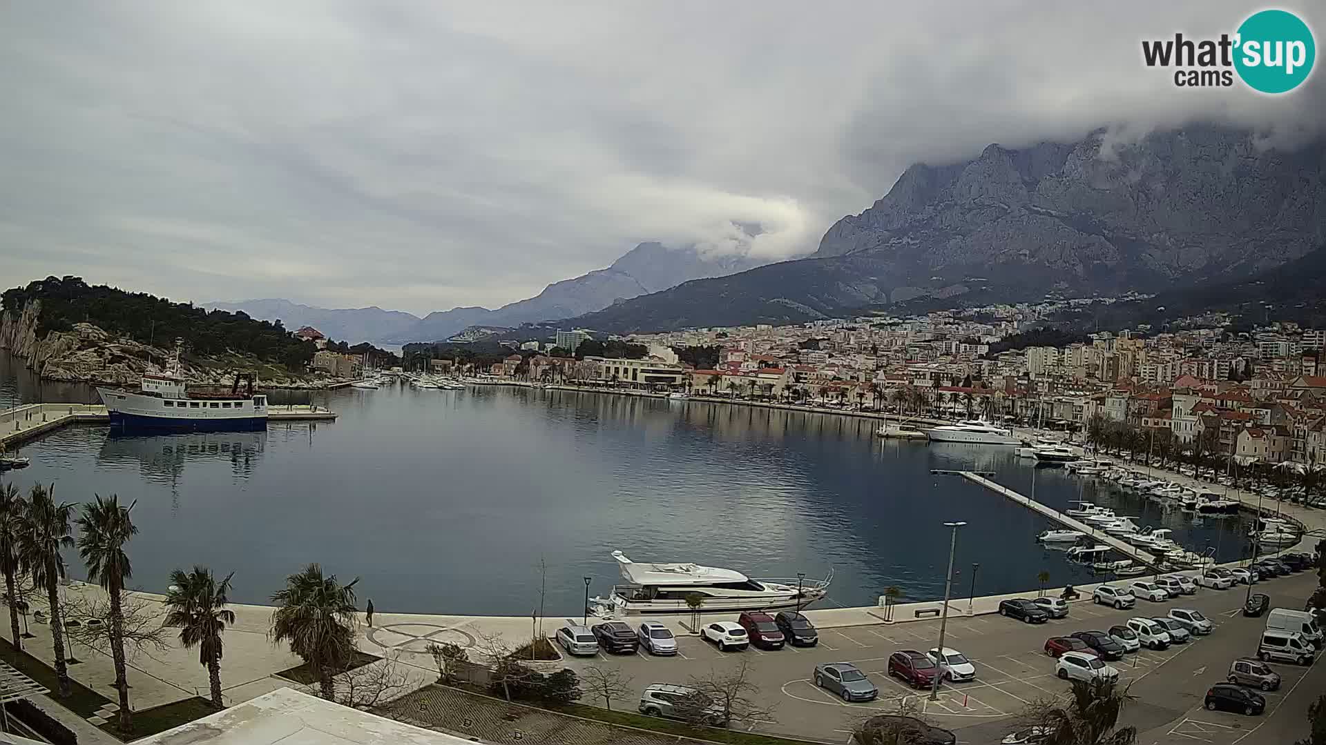 Webcam Makarska ‘s seaside promenade