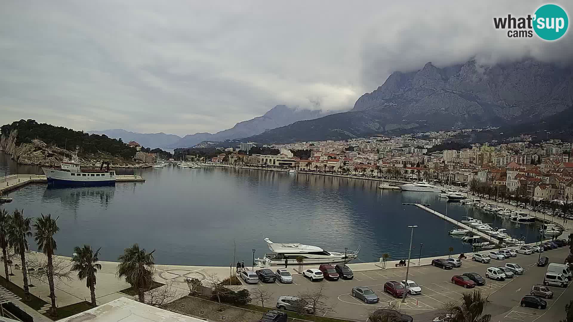 Webcam Makarska ‘s seaside promenade