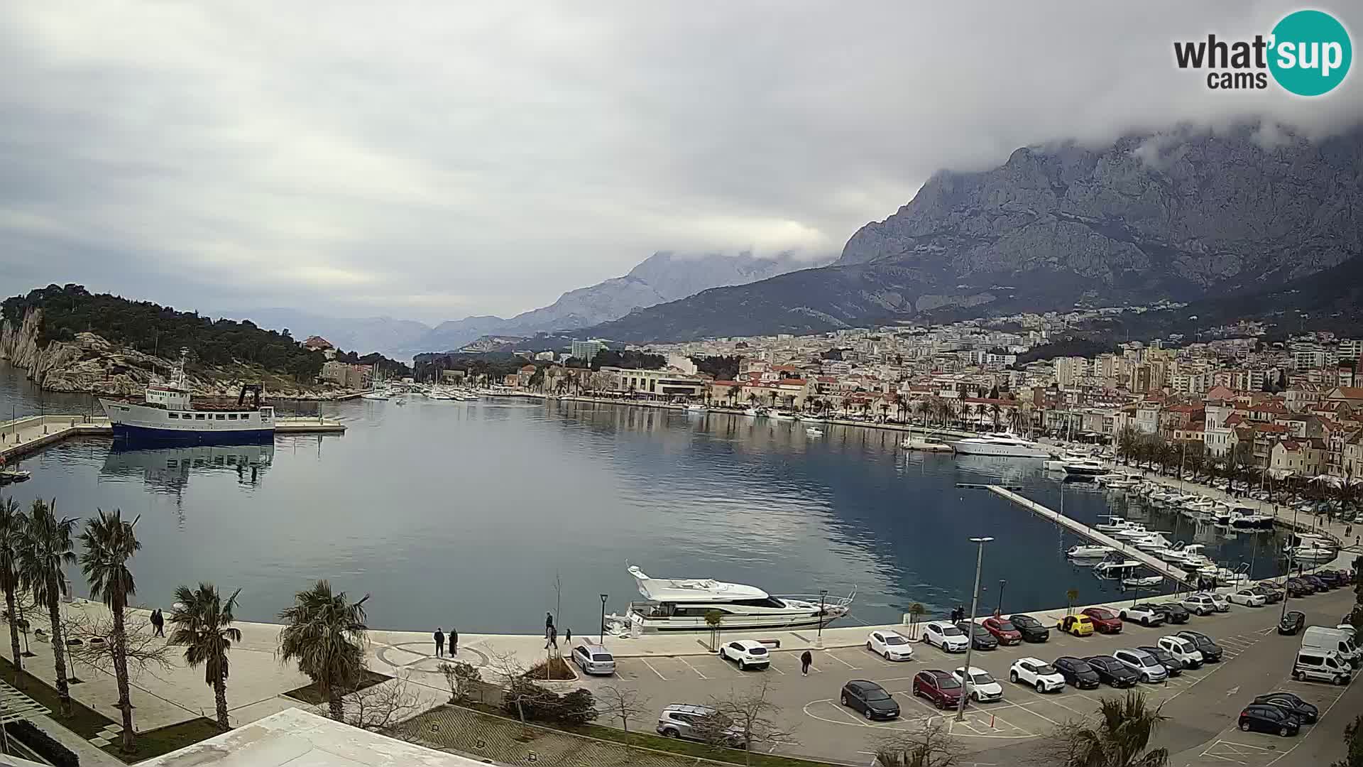 Webcam Makarska ‘s seaside promenade