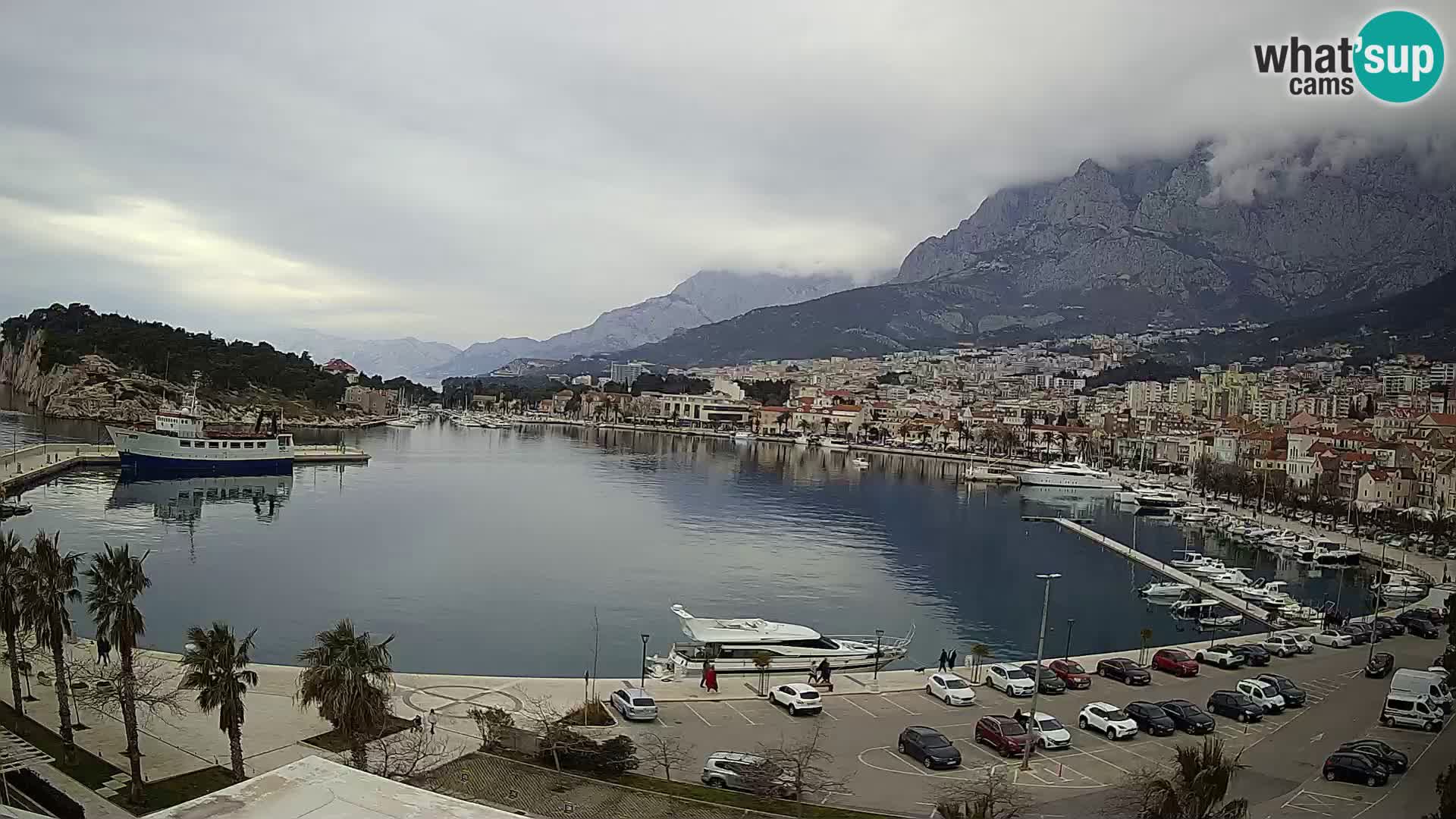 Webcam Makarska ‘s seaside promenade