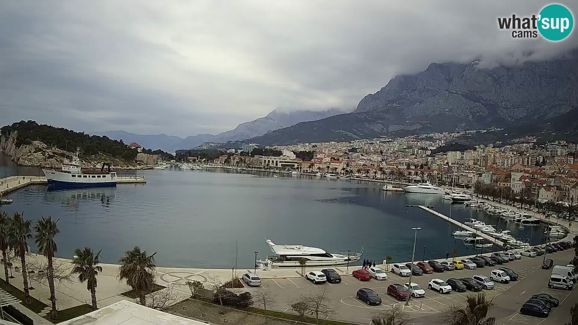 Webcam Makarska ‘s seaside promenade