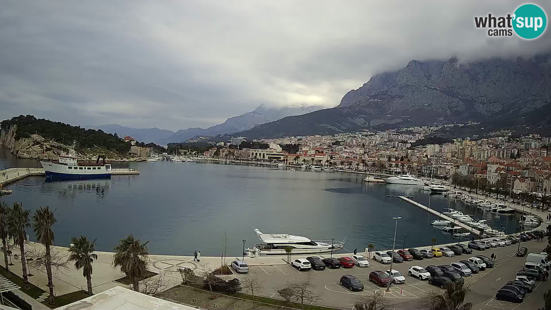 Webcam Makarska ‘s seaside promenade