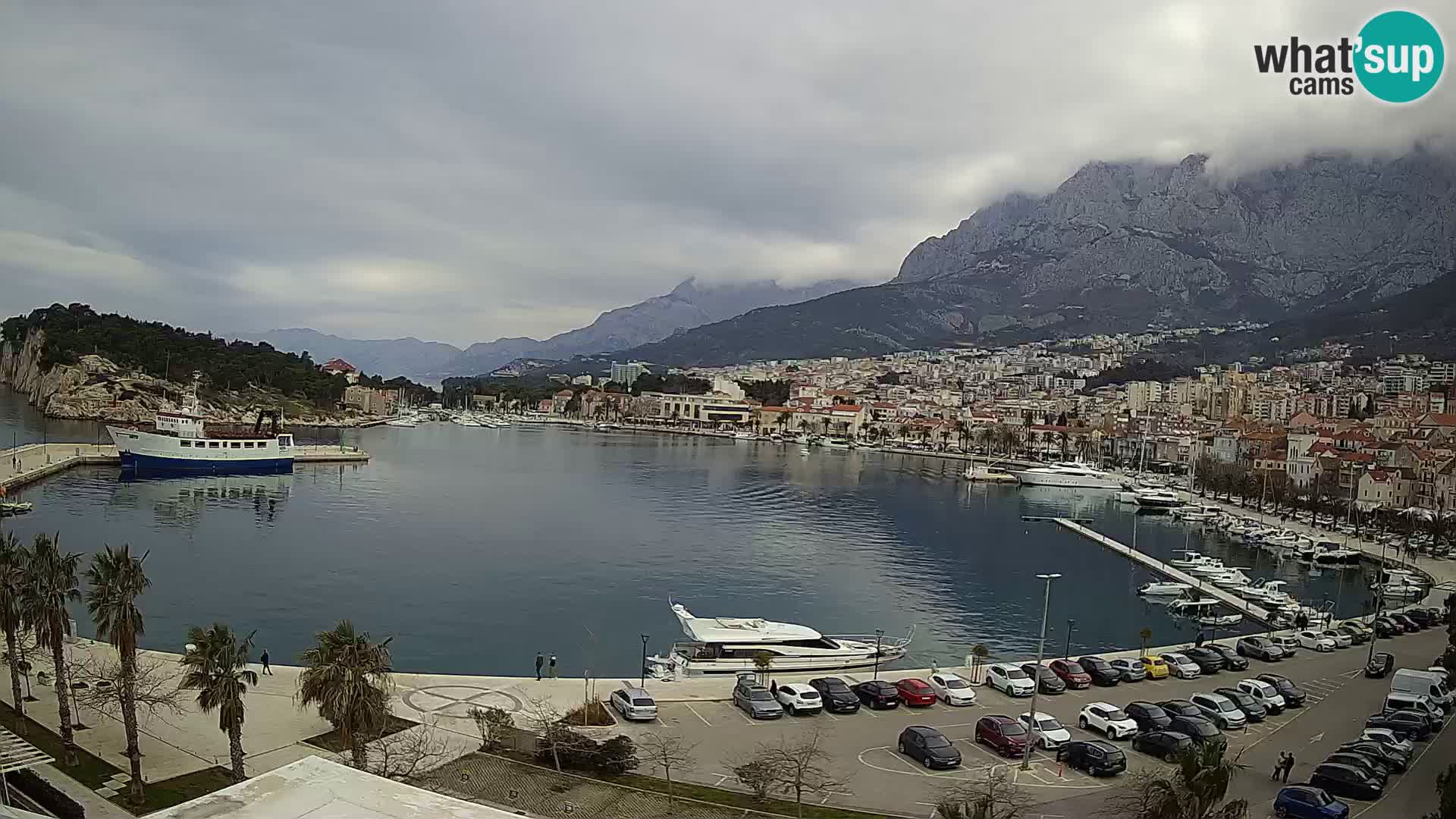 Webcam Makarska ‘s seaside promenade