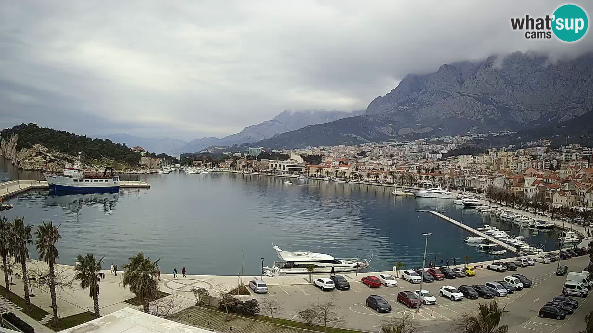 Webcam Makarska ‘s seaside promenade