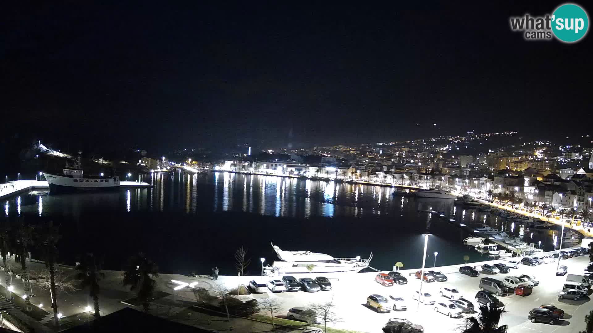 Webcam Makarska promenade de bord de mer