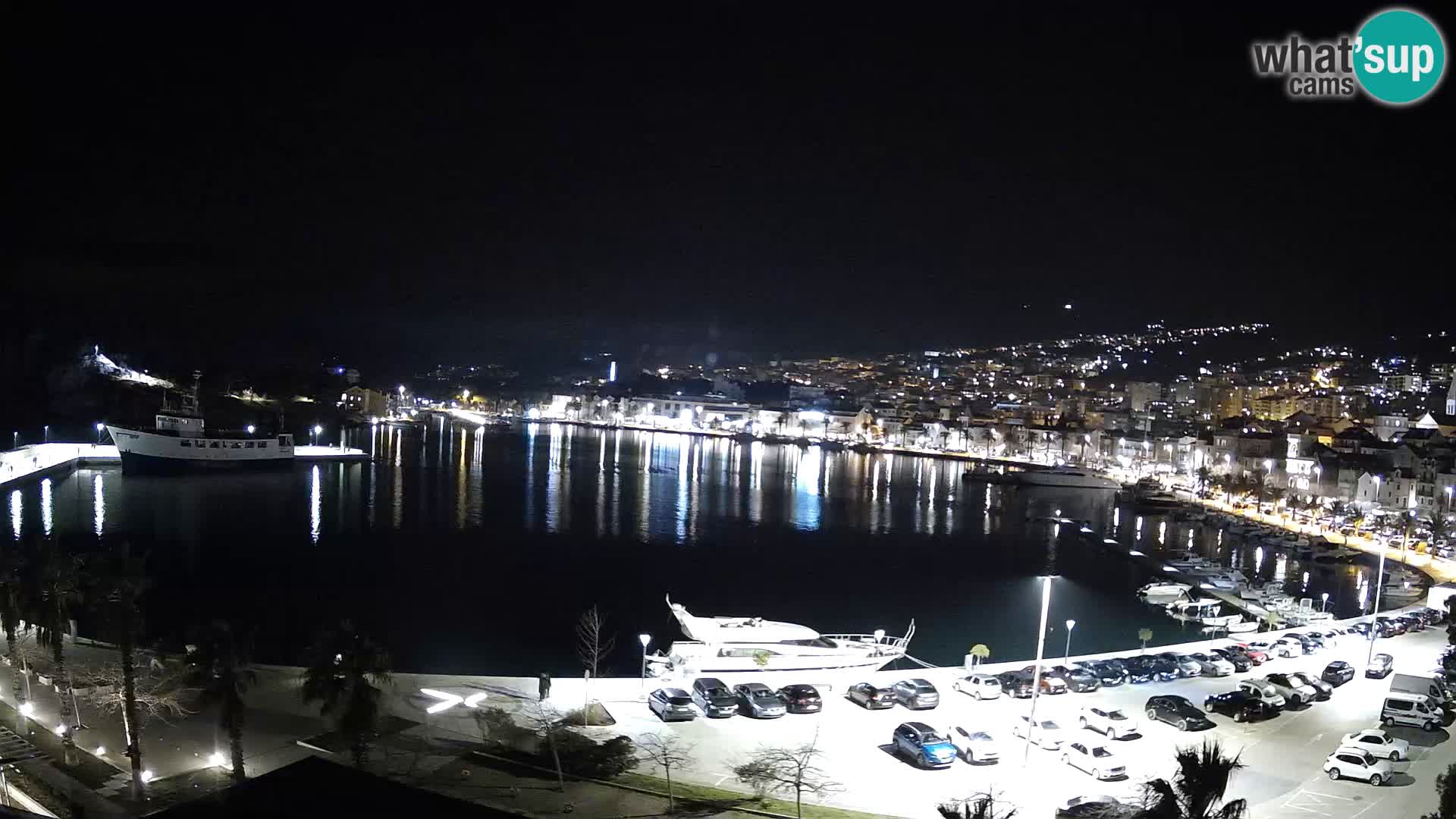 Webcam Makarska promenade de bord de mer