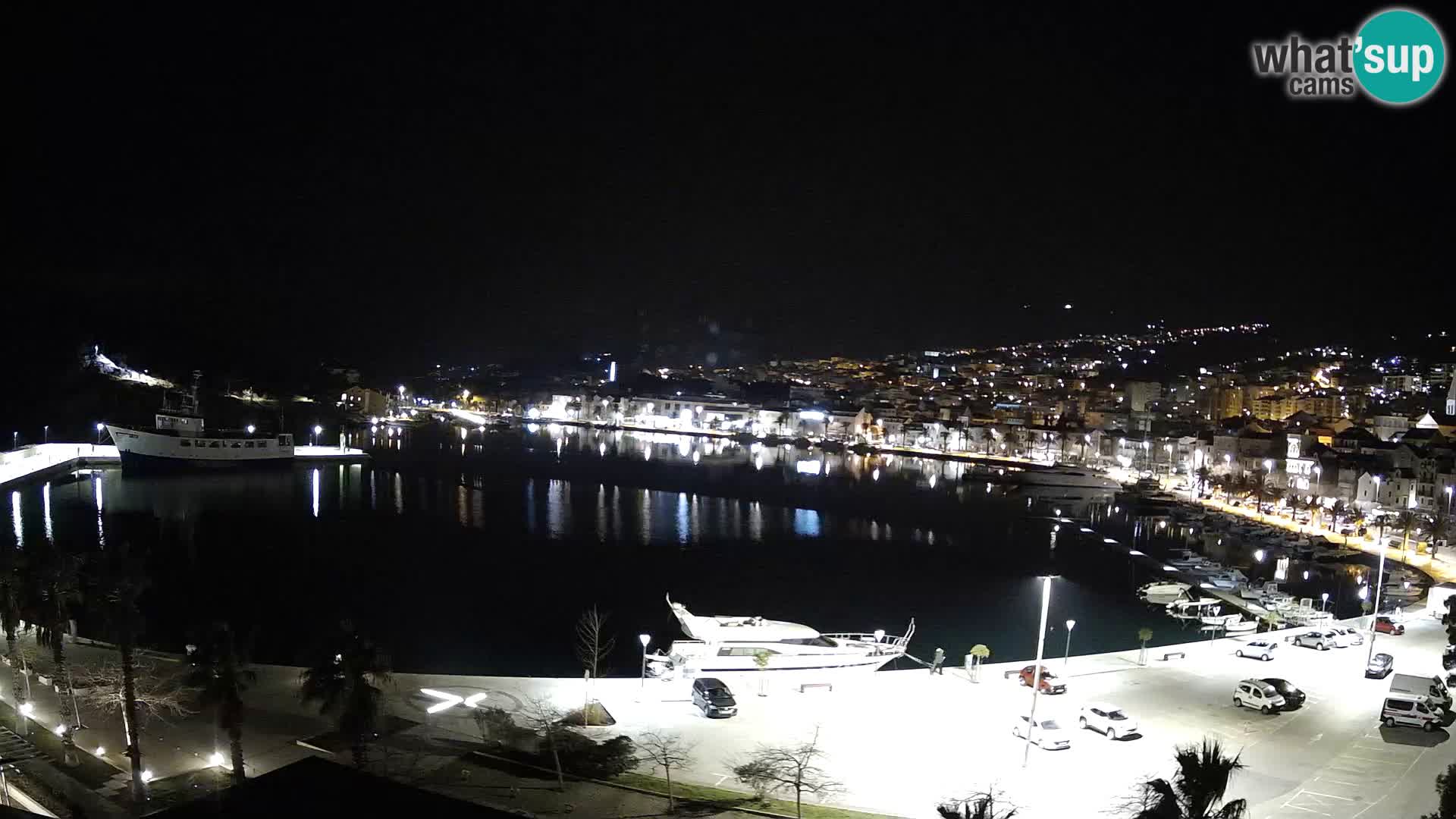 Webcam Makarska promenade de bord de mer