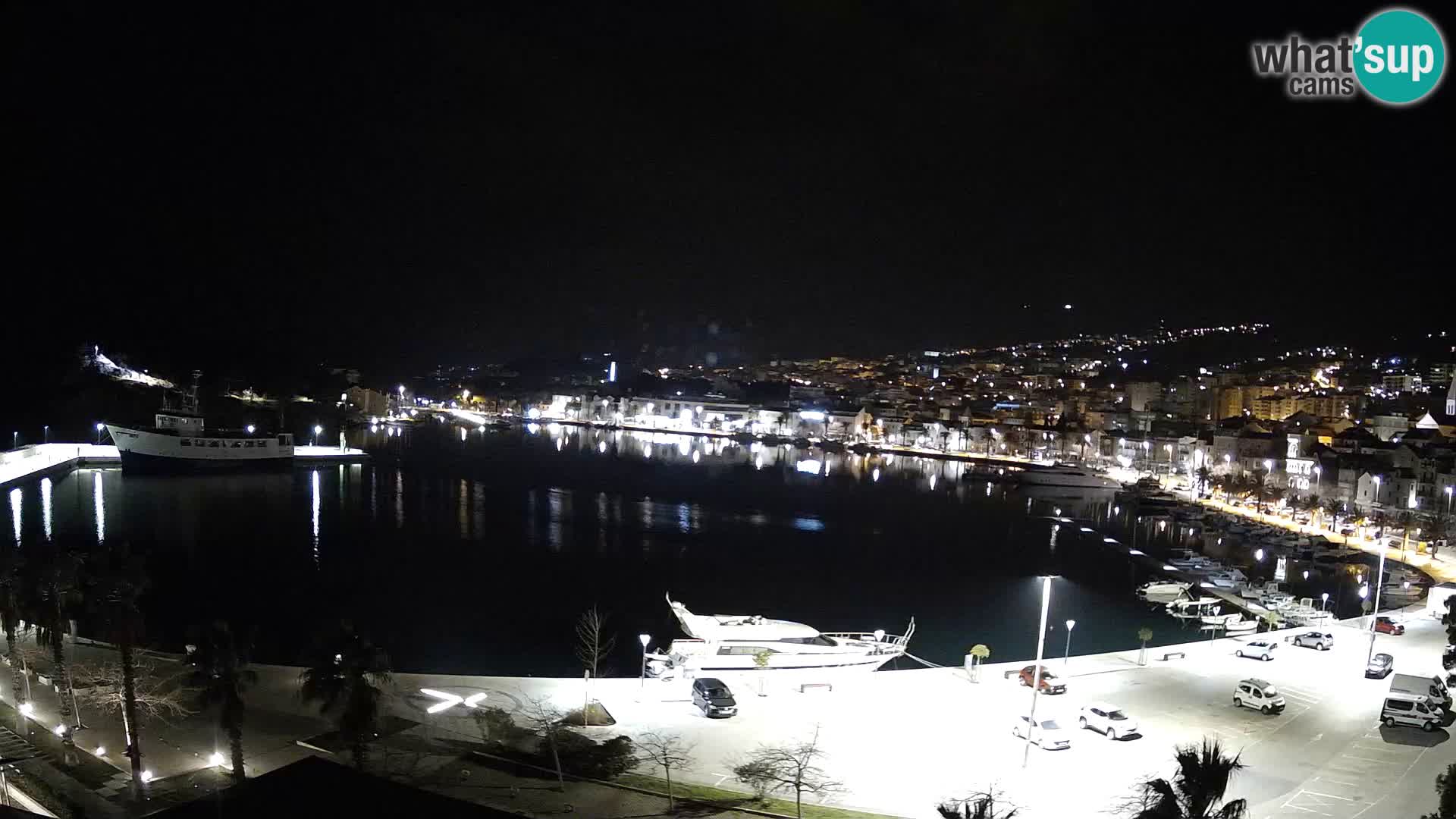 Webcam Makarska promenade de bord de mer