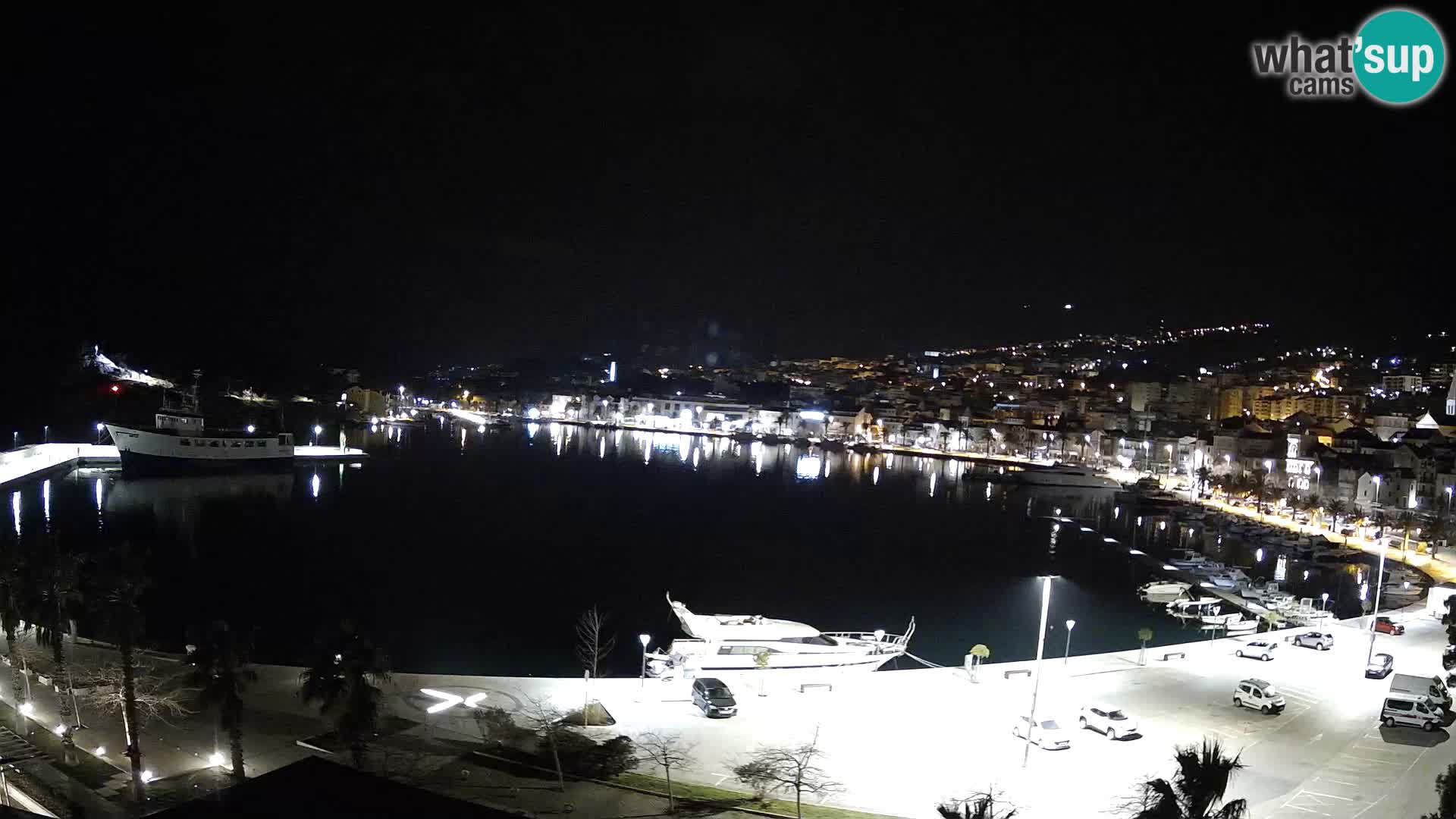 Webcam Makarska promenade de bord de mer