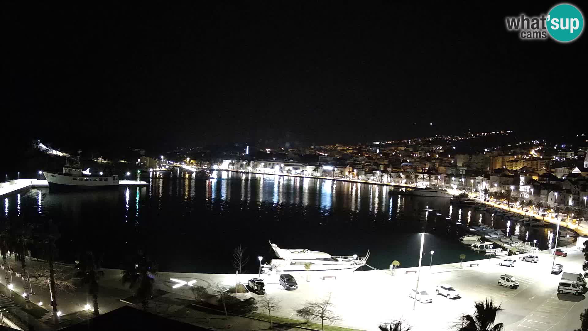 Webcam Makarska promenade de bord de mer