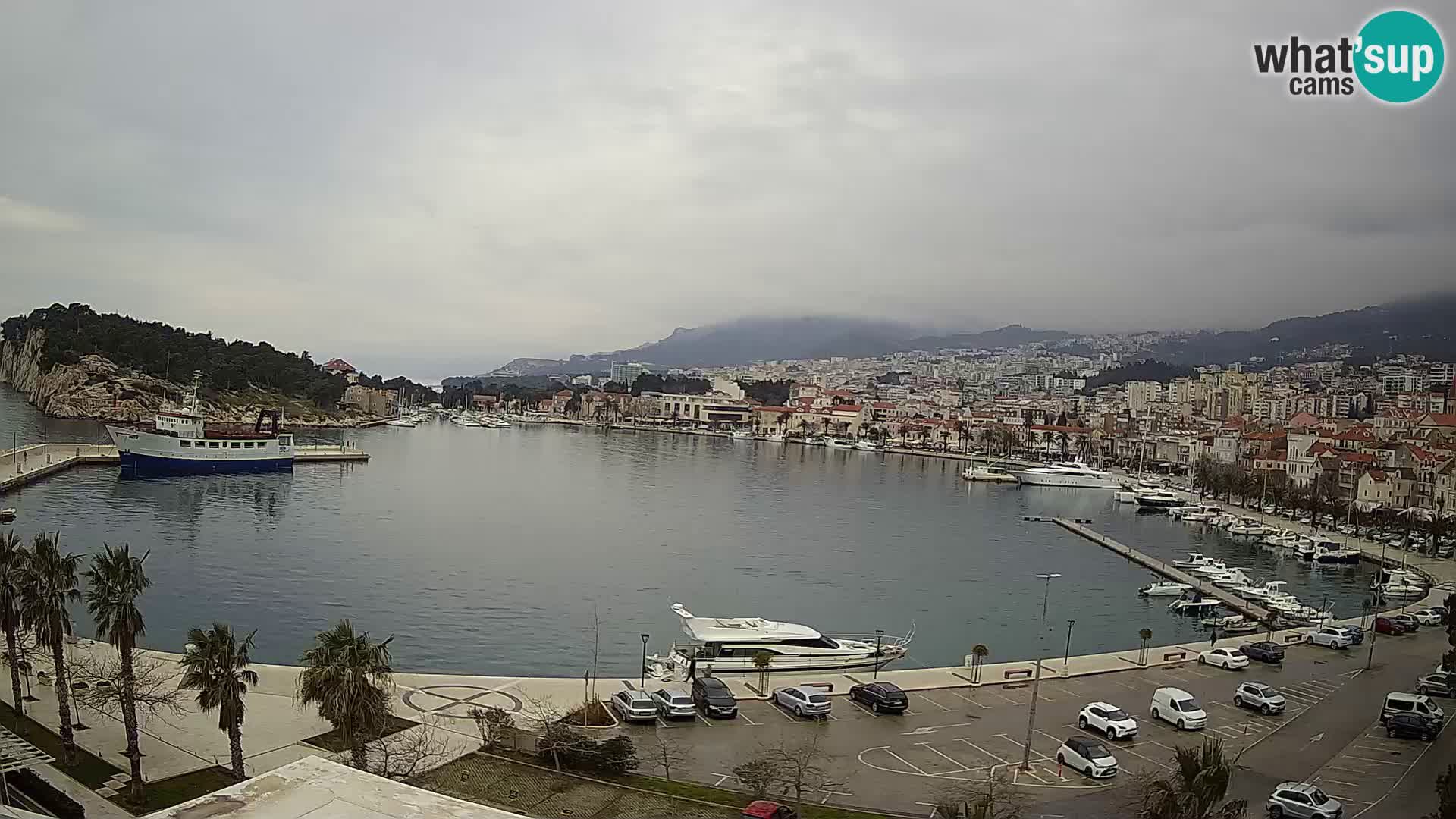 Webcam Makarska ‘s seaside promenade