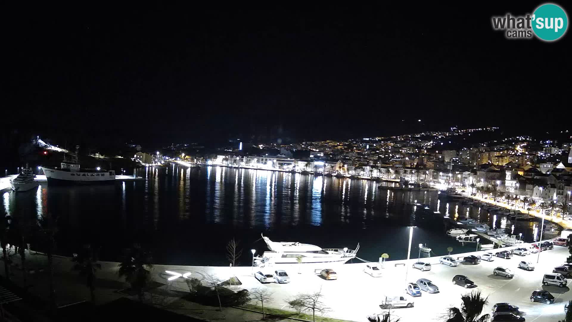 Webcam Makarska promenade de bord de mer