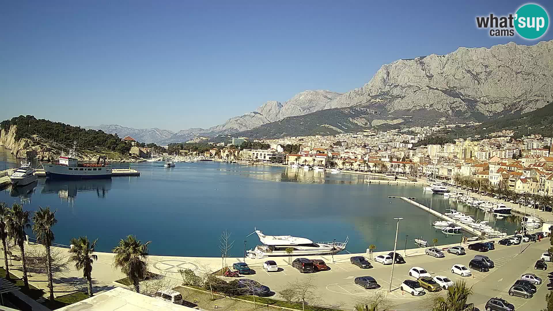 Webcam Makarska ‘s seaside promenade