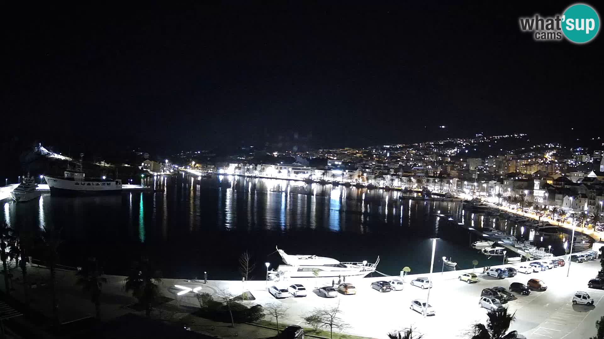 Webcam Makarska promenade de bord de mer