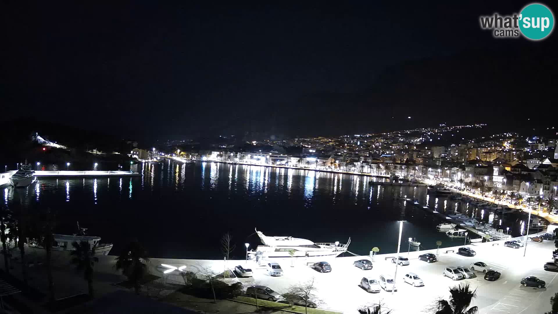 Webcam Makarska promenade de bord de mer