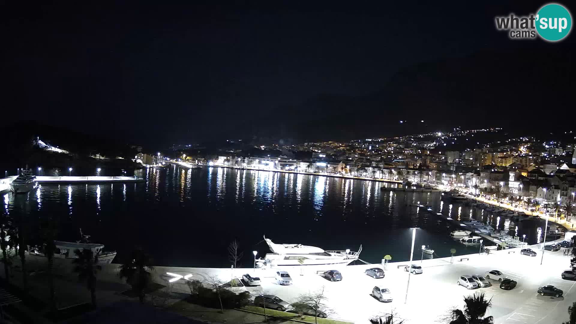 Webcam Makarska promenade de bord de mer