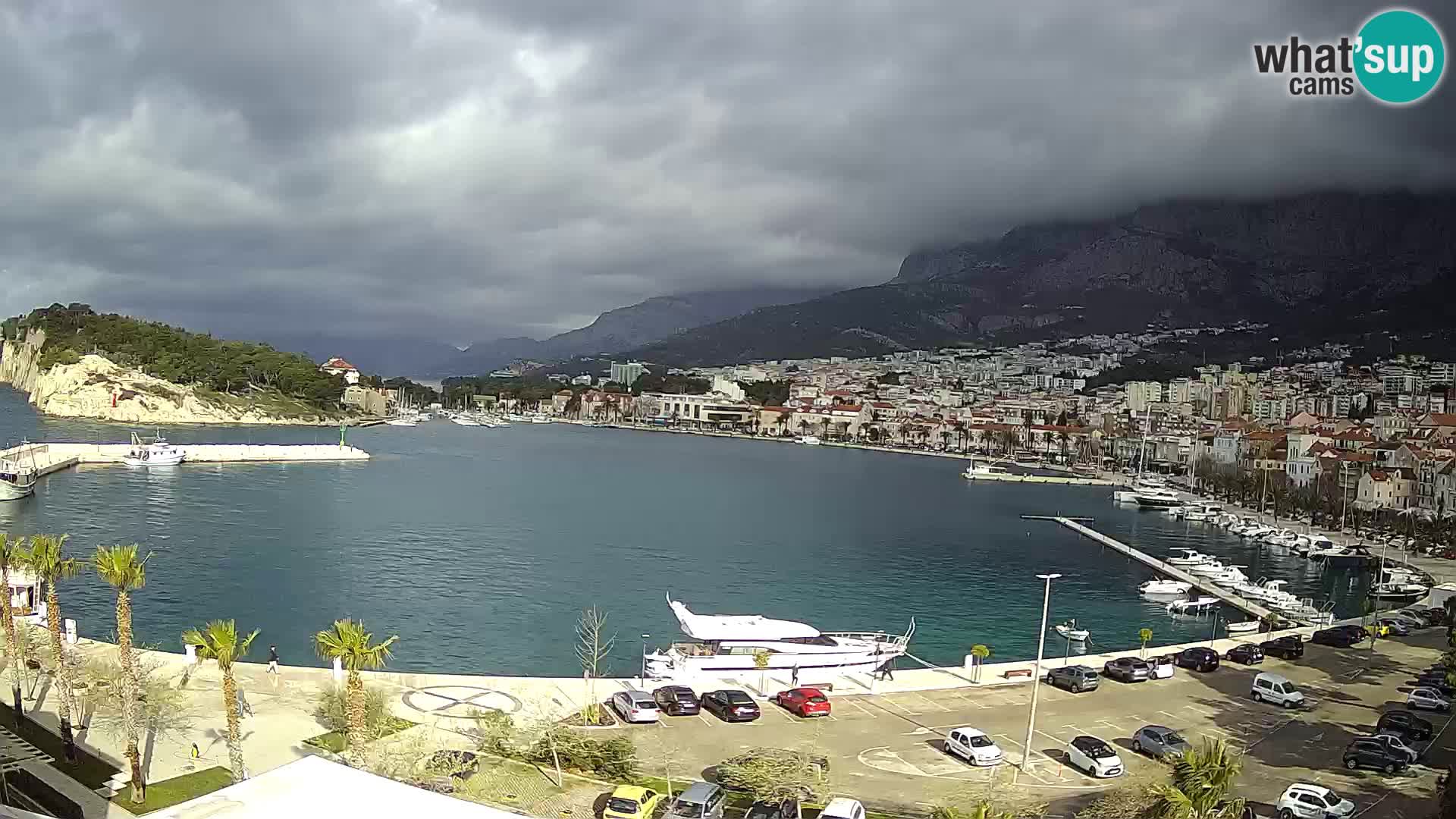 Webcam Makarska ‘s seaside promenade