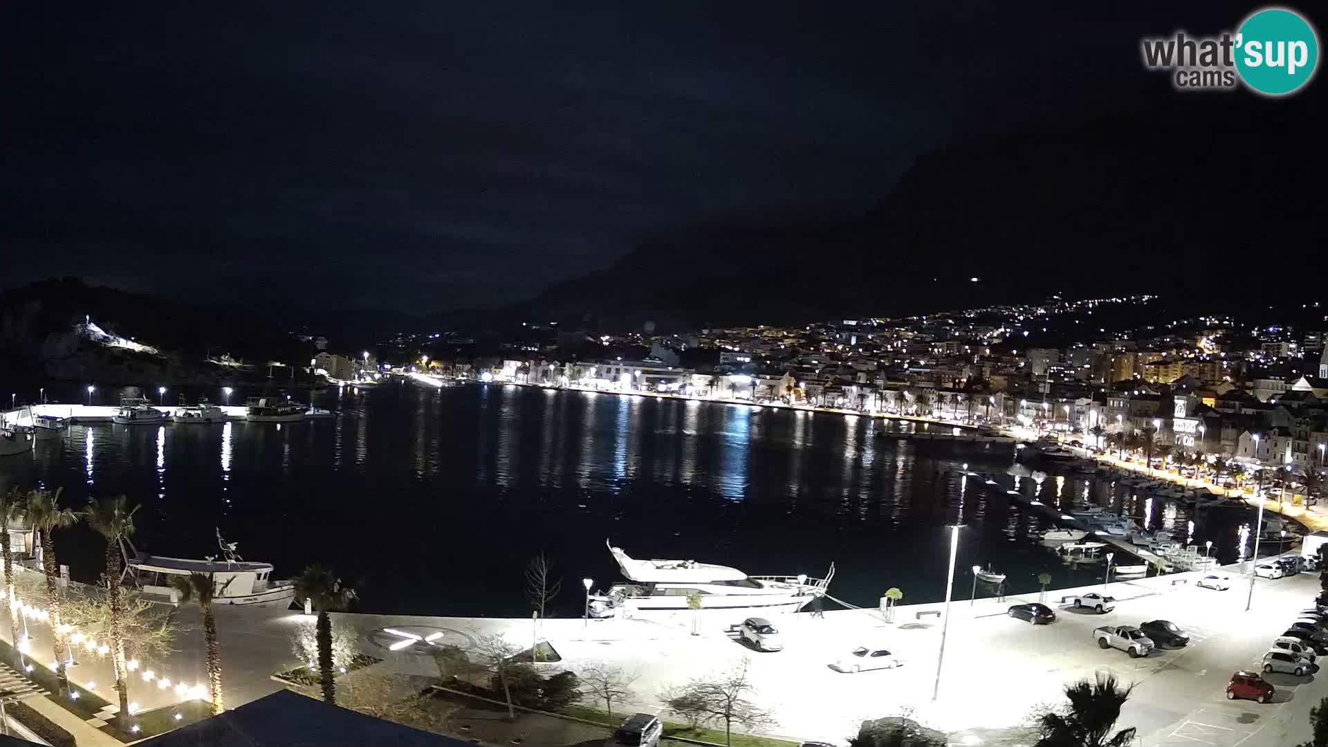 Webcam Makarska ‘s seaside promenade