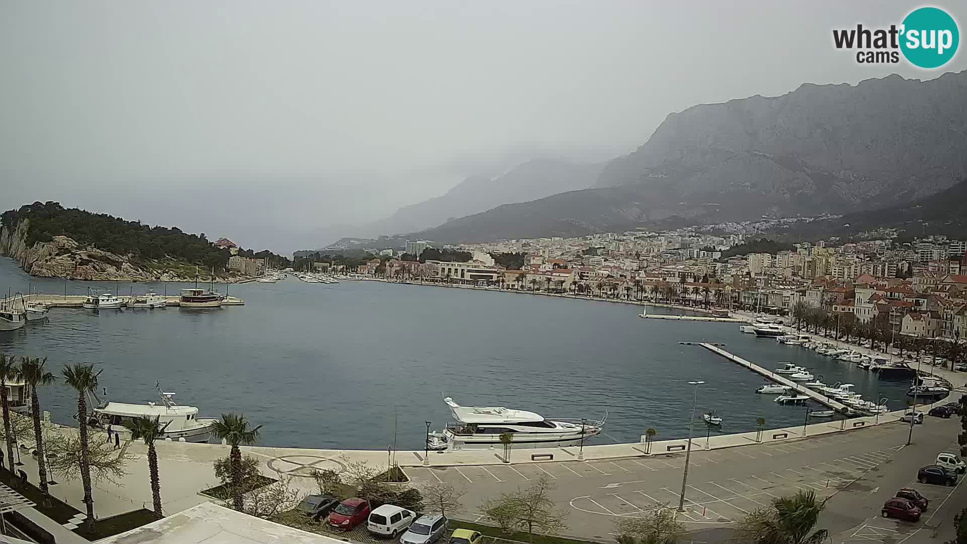 Webcam Makarska ‘s seaside promenade