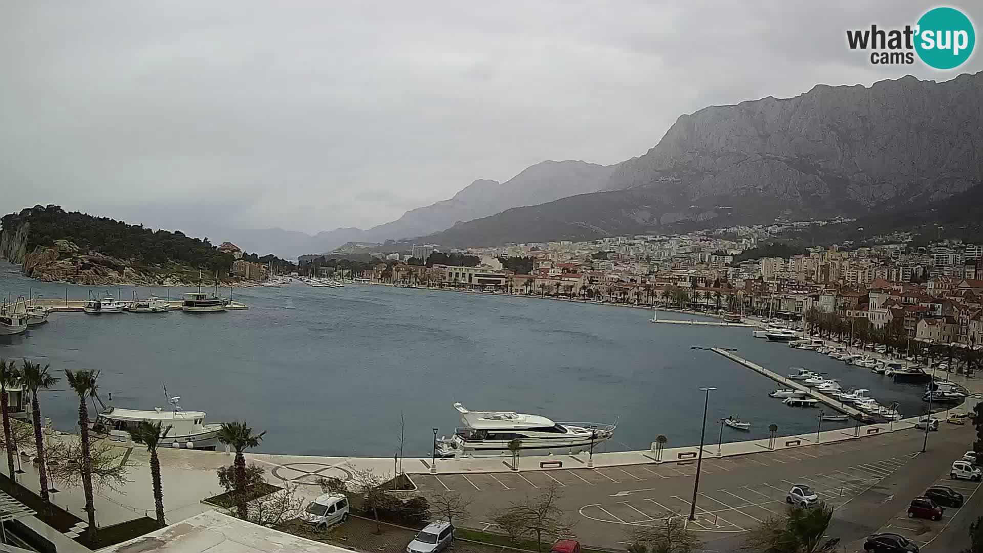 Webcam Makarska ‘s seaside promenade