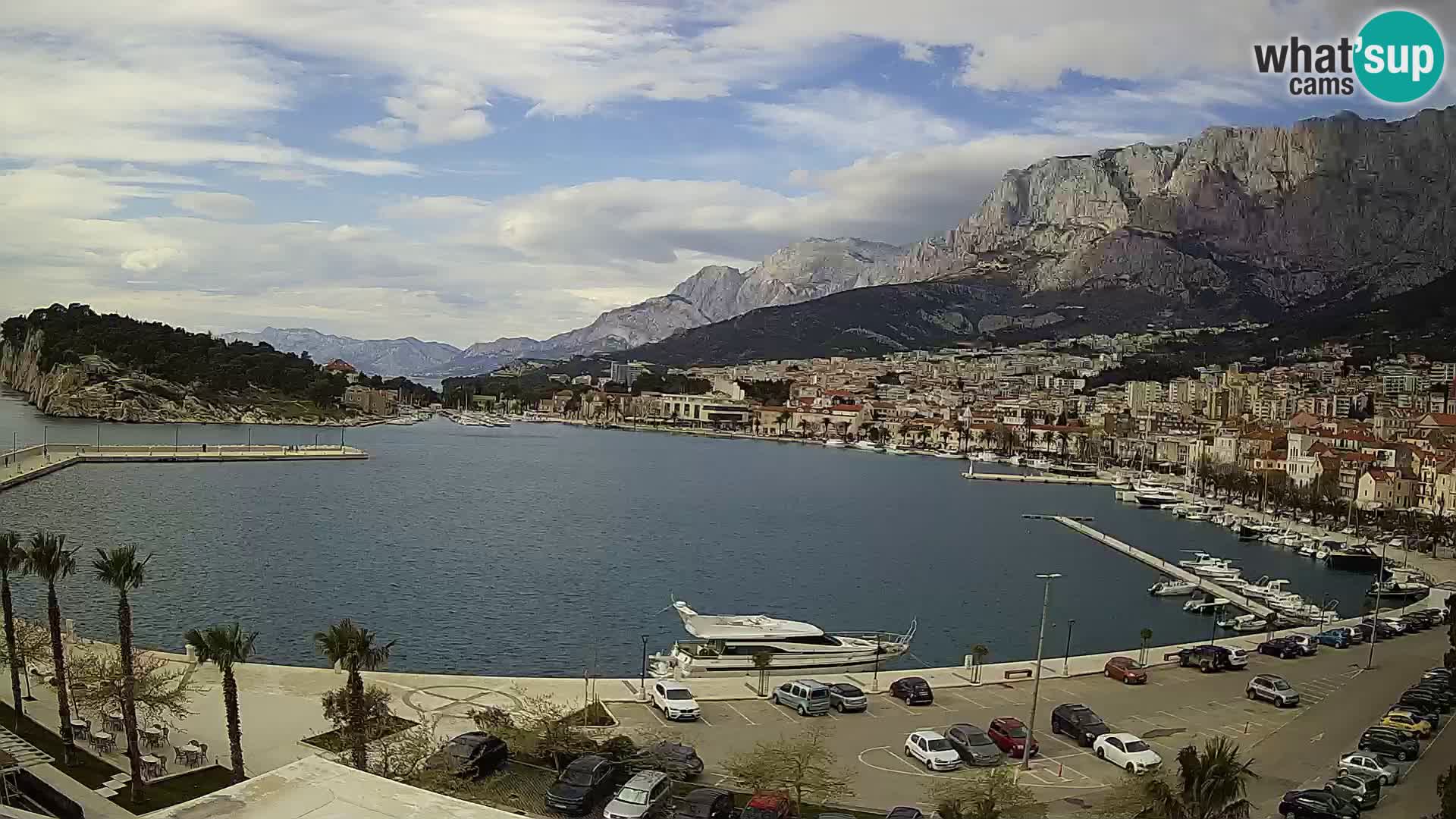 Webcam Makarska ‘s seaside promenade