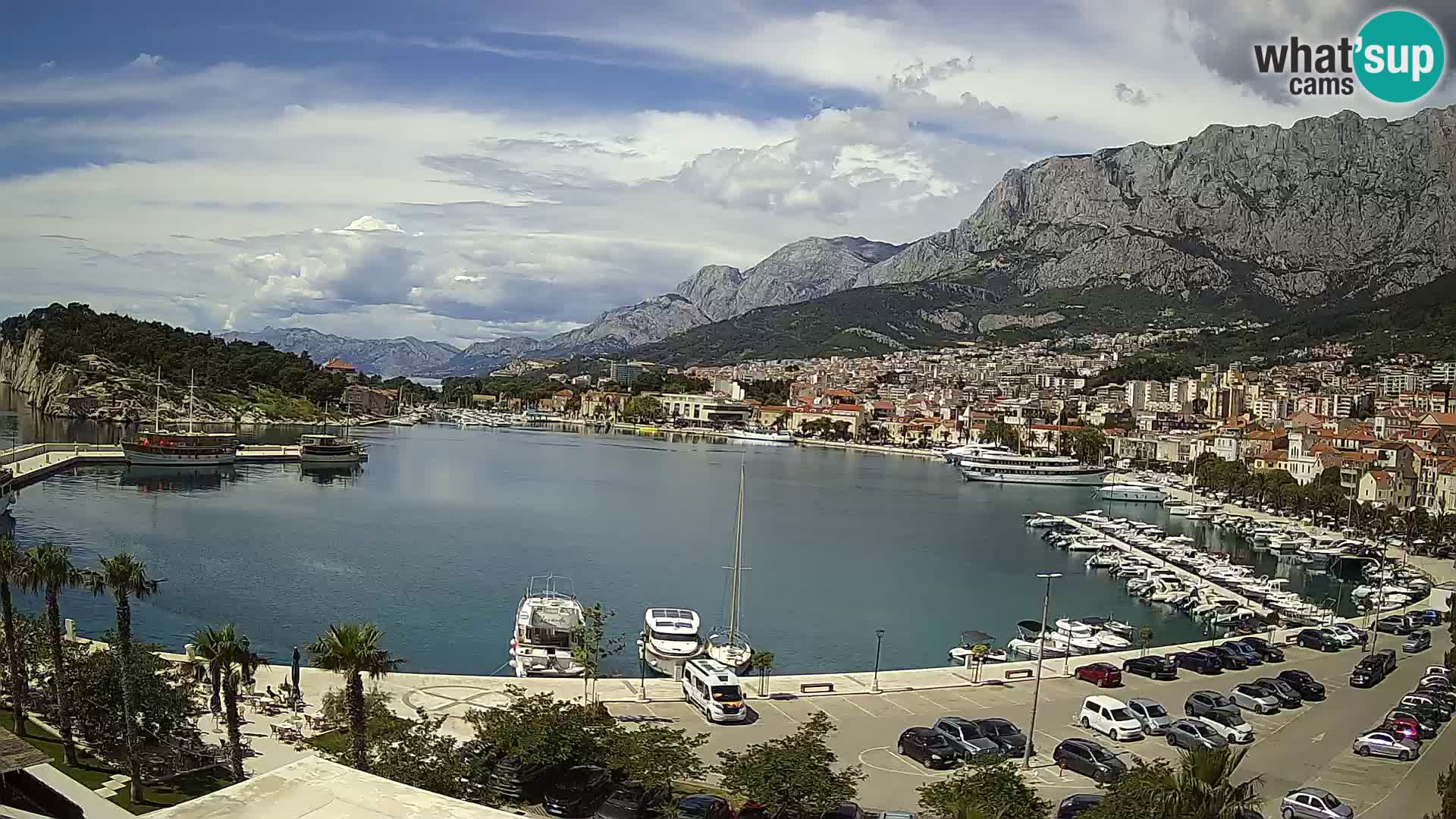 Webcam Makarska ‘s seaside promenade