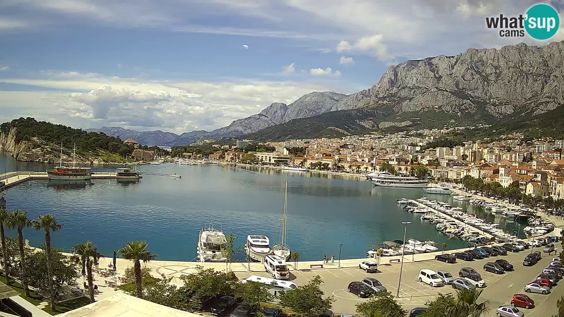 Webcam Makarska ‘s seaside promenade