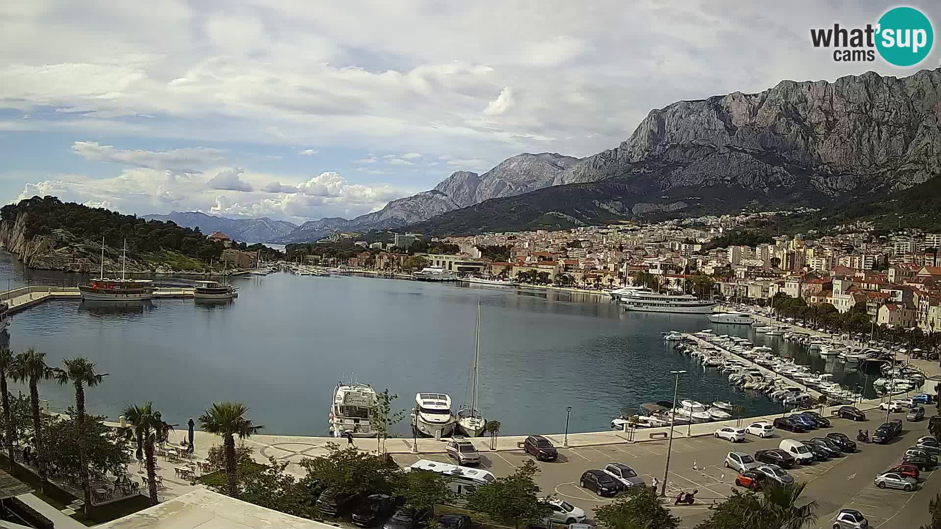 Webcam Makarska ‘s seaside promenade