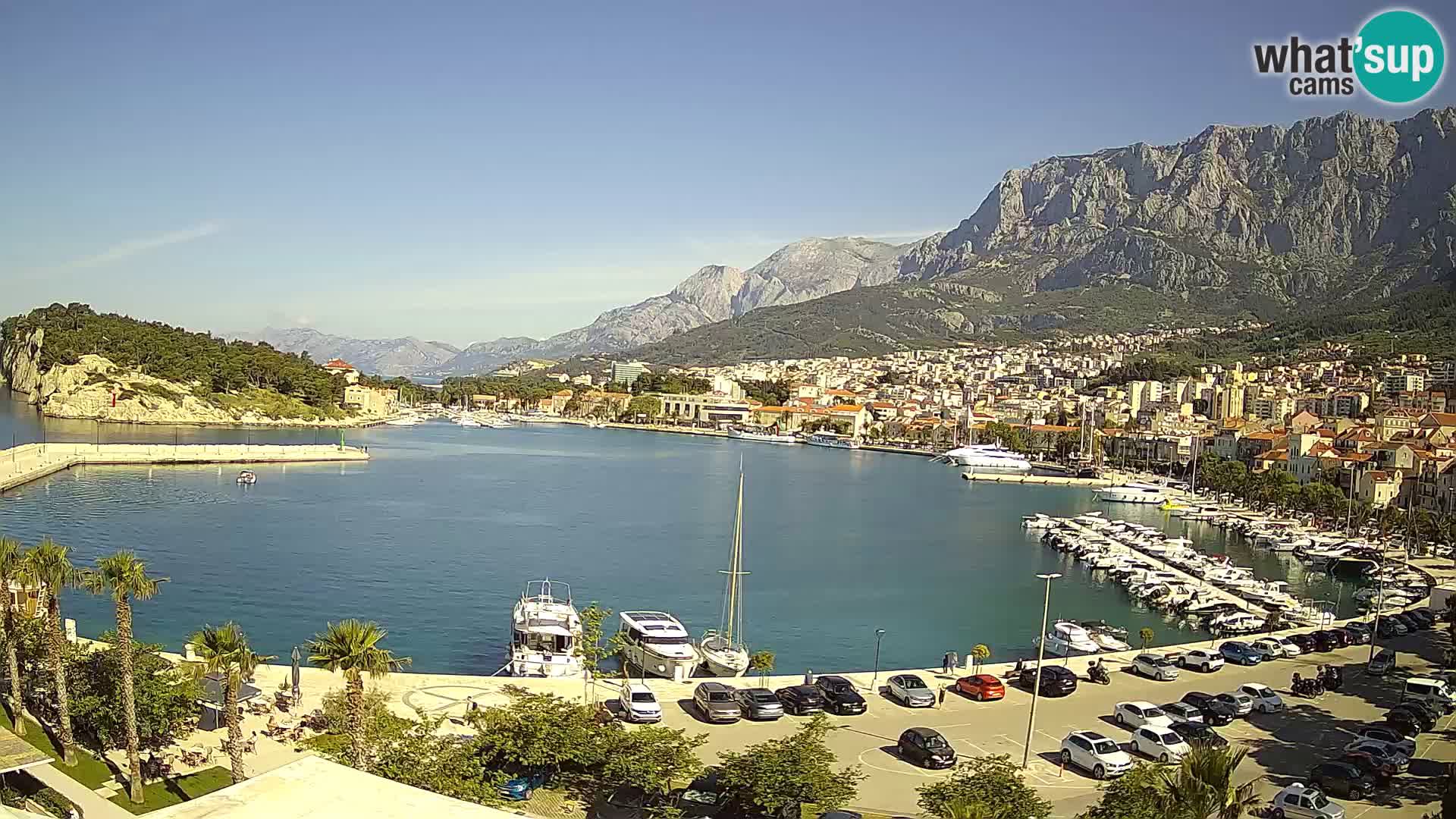 Webcam Makarska ‘s seaside promenade