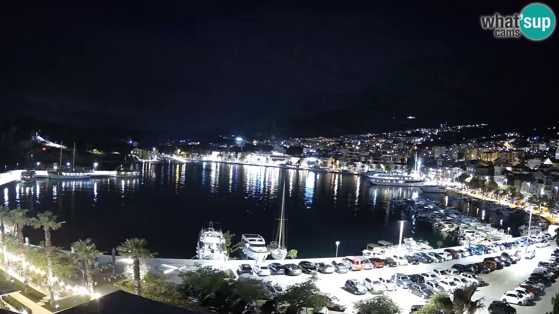 Webcam Makarska promenade de bord de mer