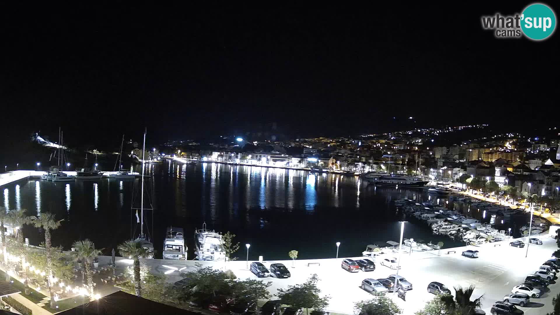 Webcam Makarska promenade de bord de mer