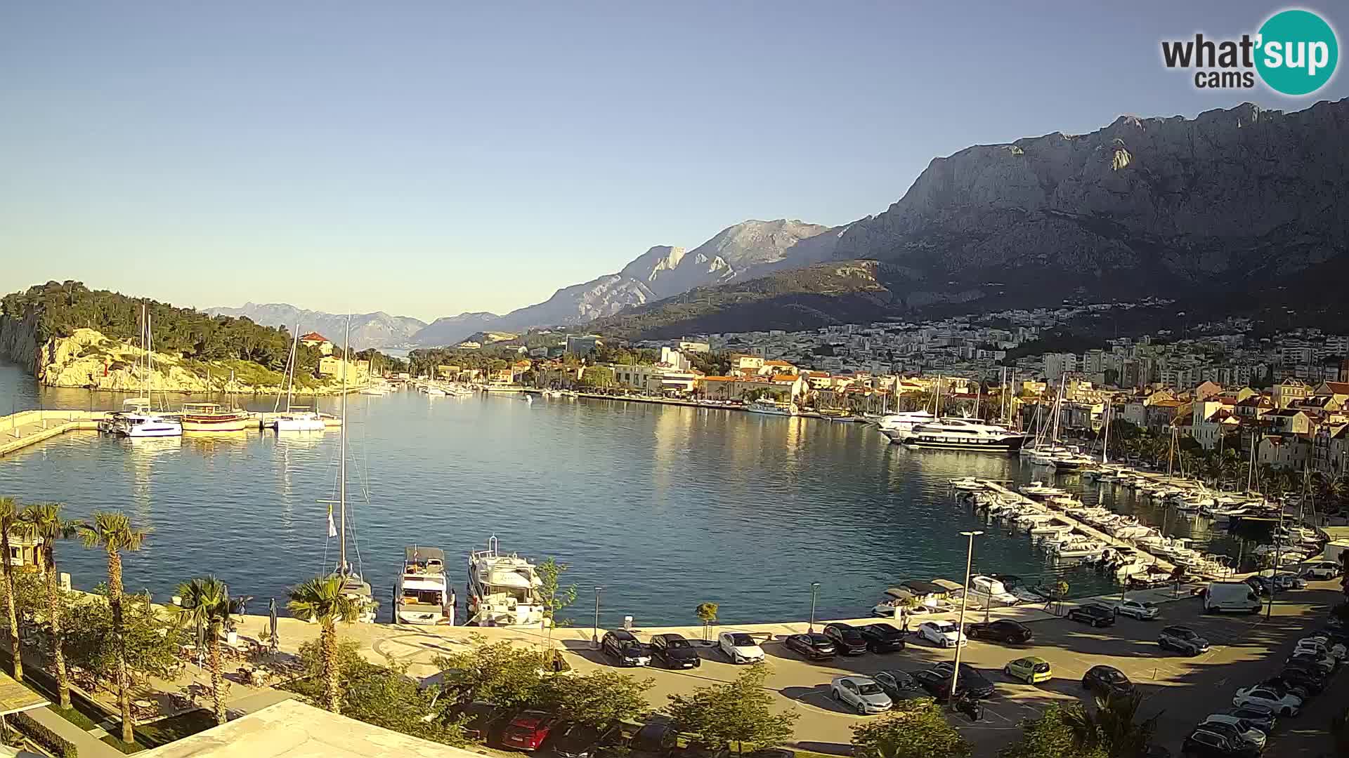 Webcam Makarska ‘s seaside promenade