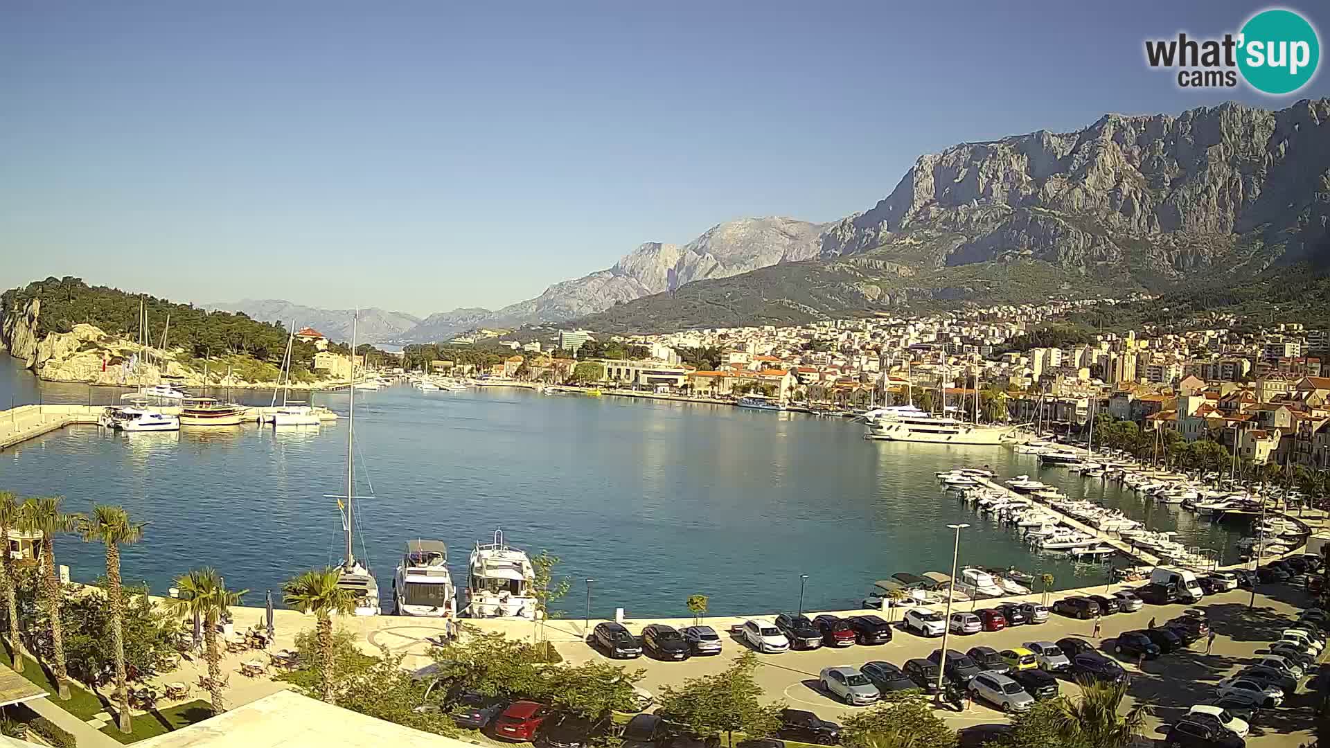 Webcam Makarska ‘s seaside promenade