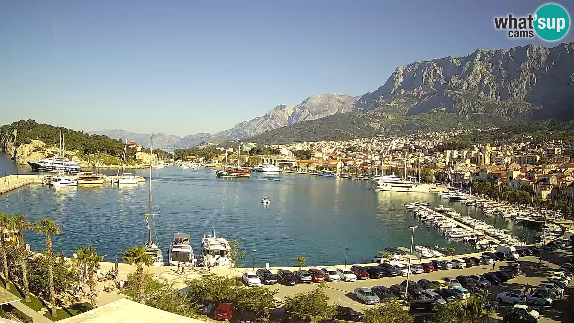 Webcam Makarska ‘s seaside promenade