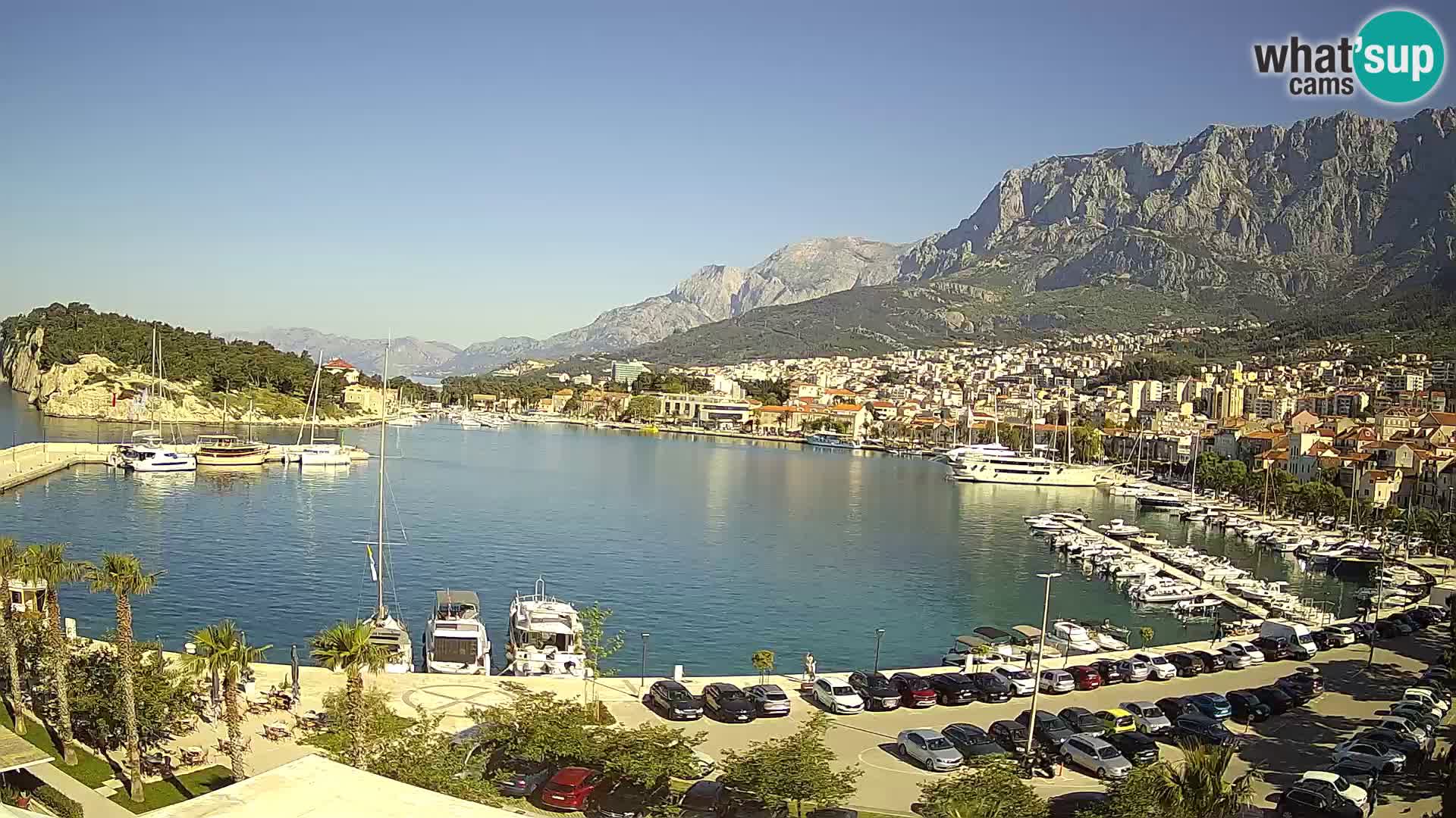 Webcam Makarska ‘s seaside promenade