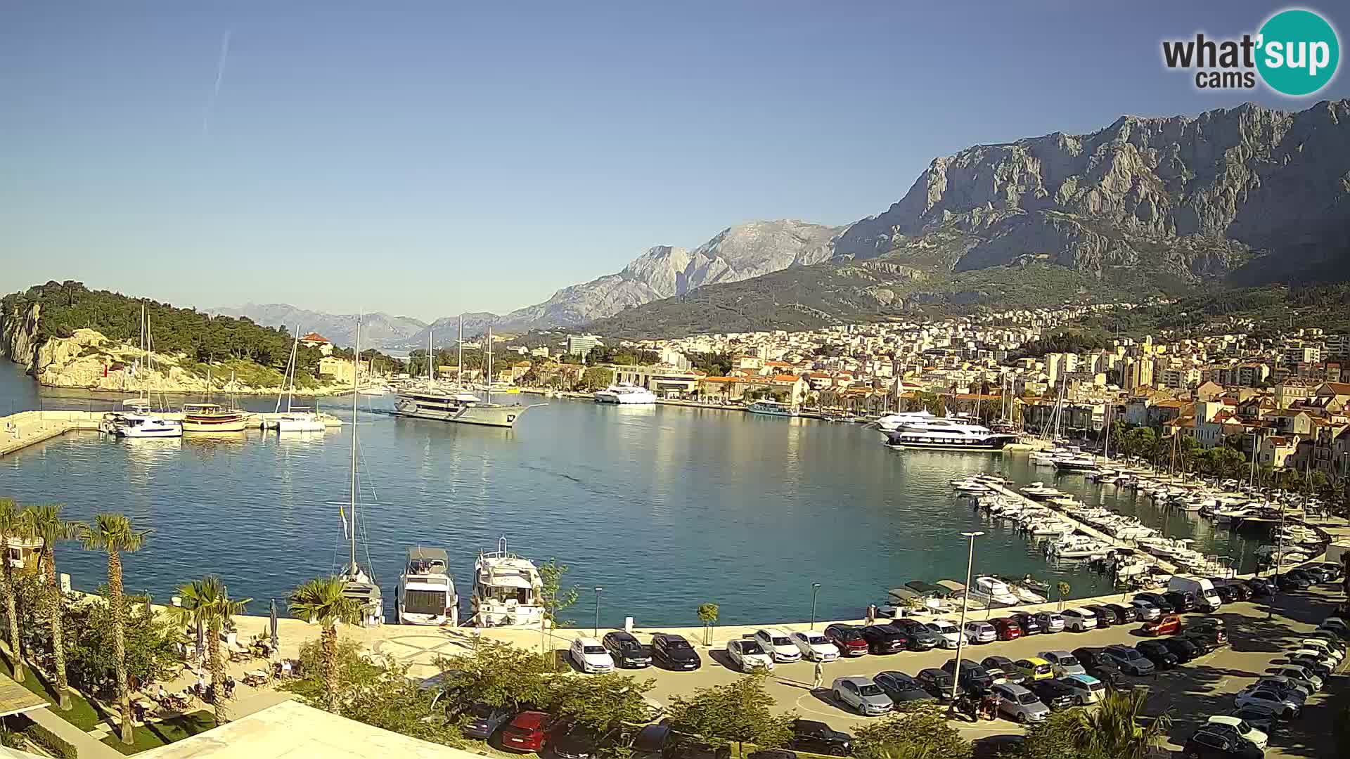Webcam Makarska ‘s seaside promenade
