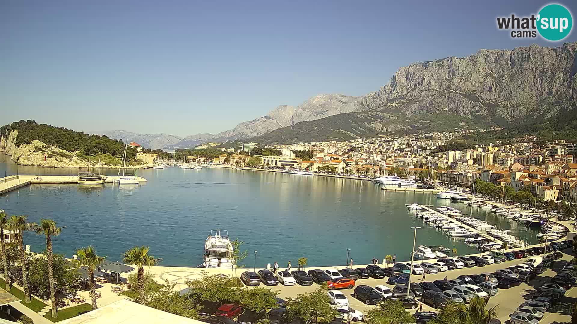 Webcam Makarska ‘s seaside promenade