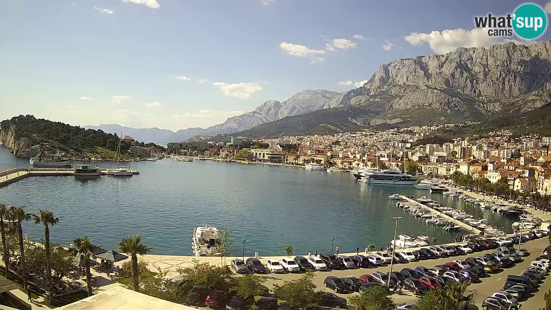 Webcam Makarska ‘s seaside promenade