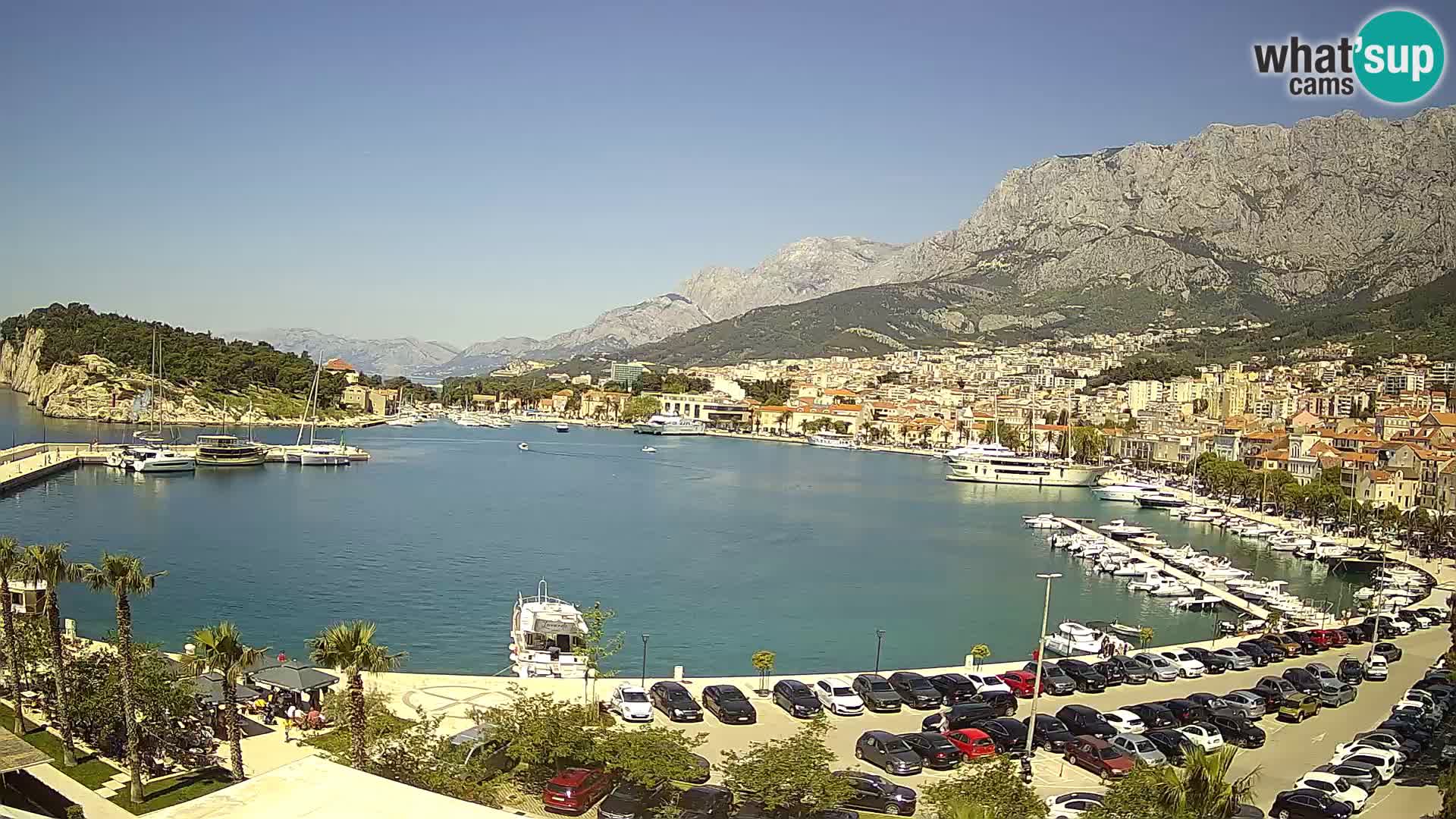 Webcam Makarska ‘s seaside promenade