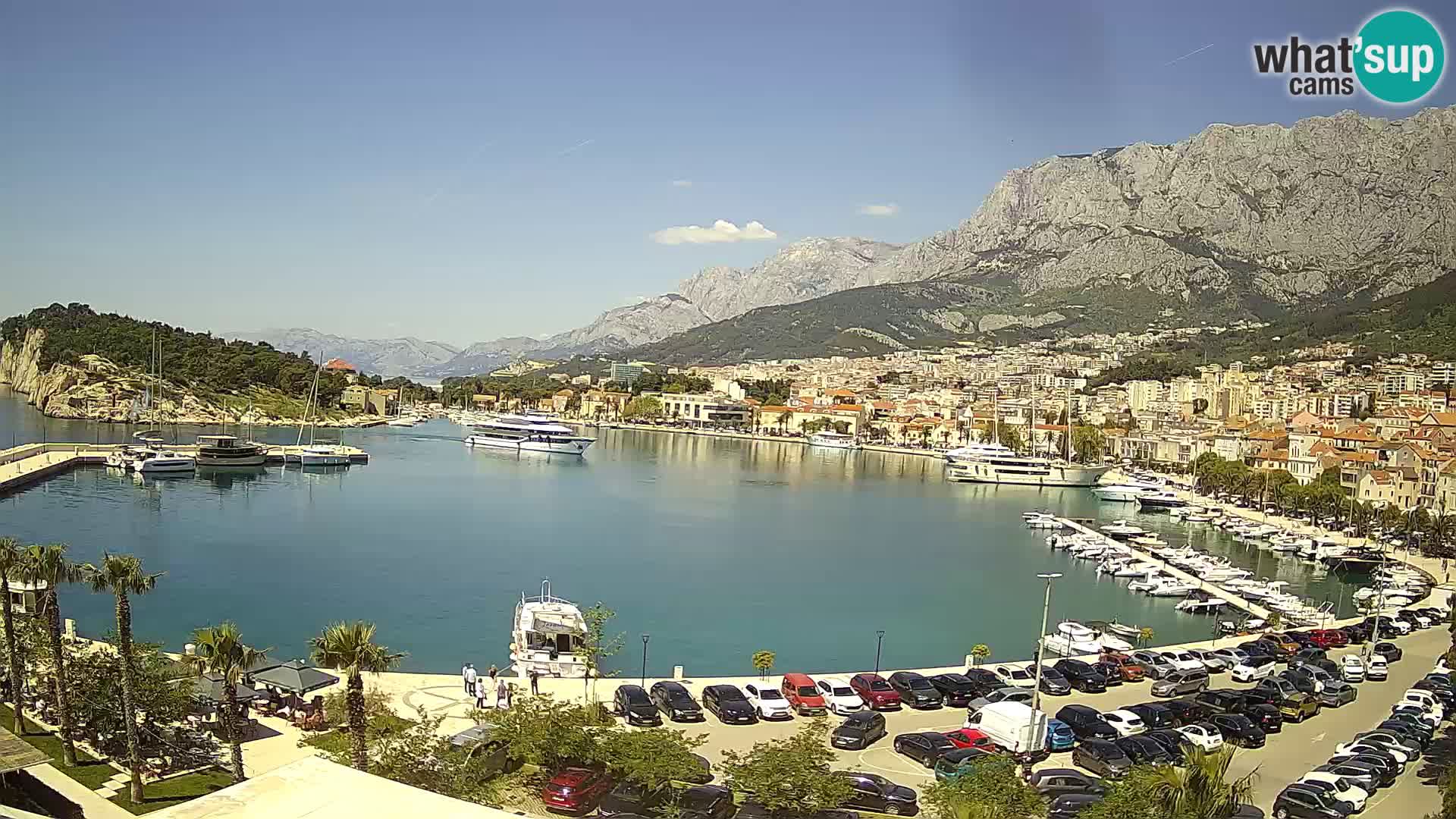 Webcam Makarska ‘s seaside promenade