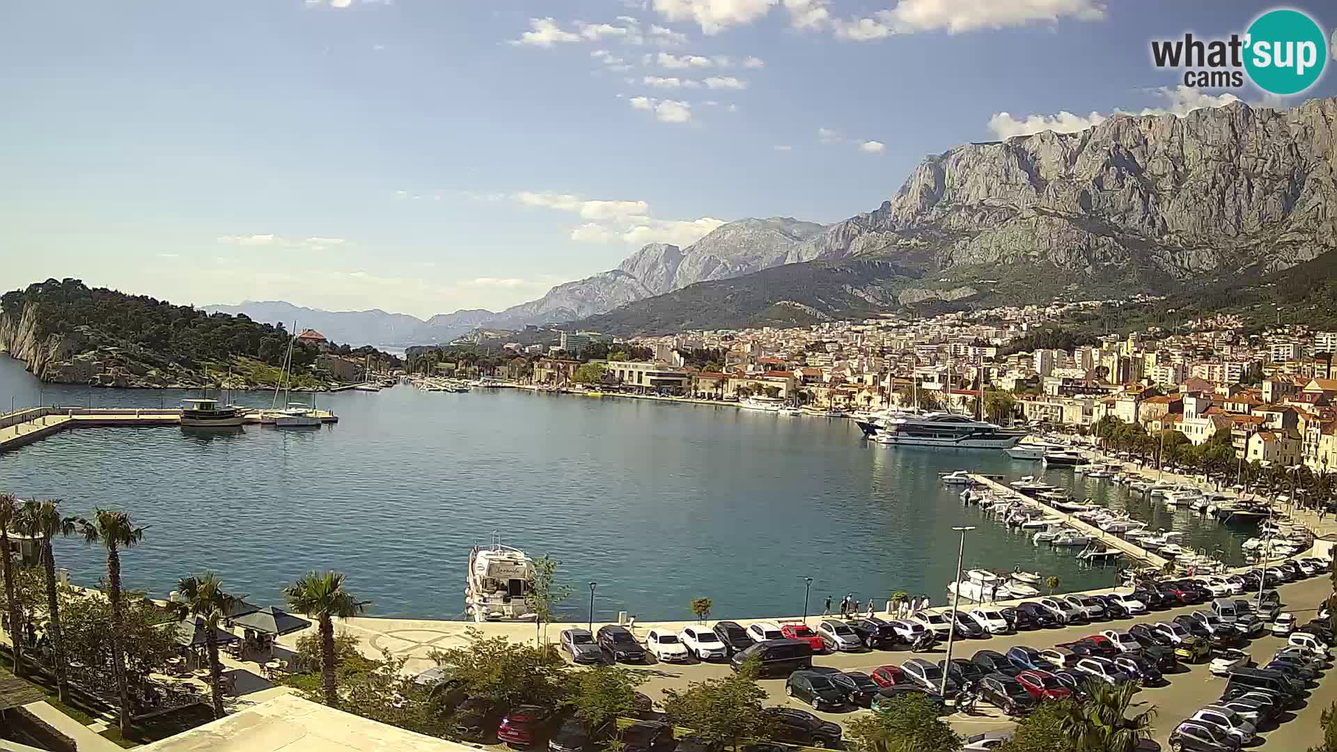 Webcam Makarska ‘s seaside promenade