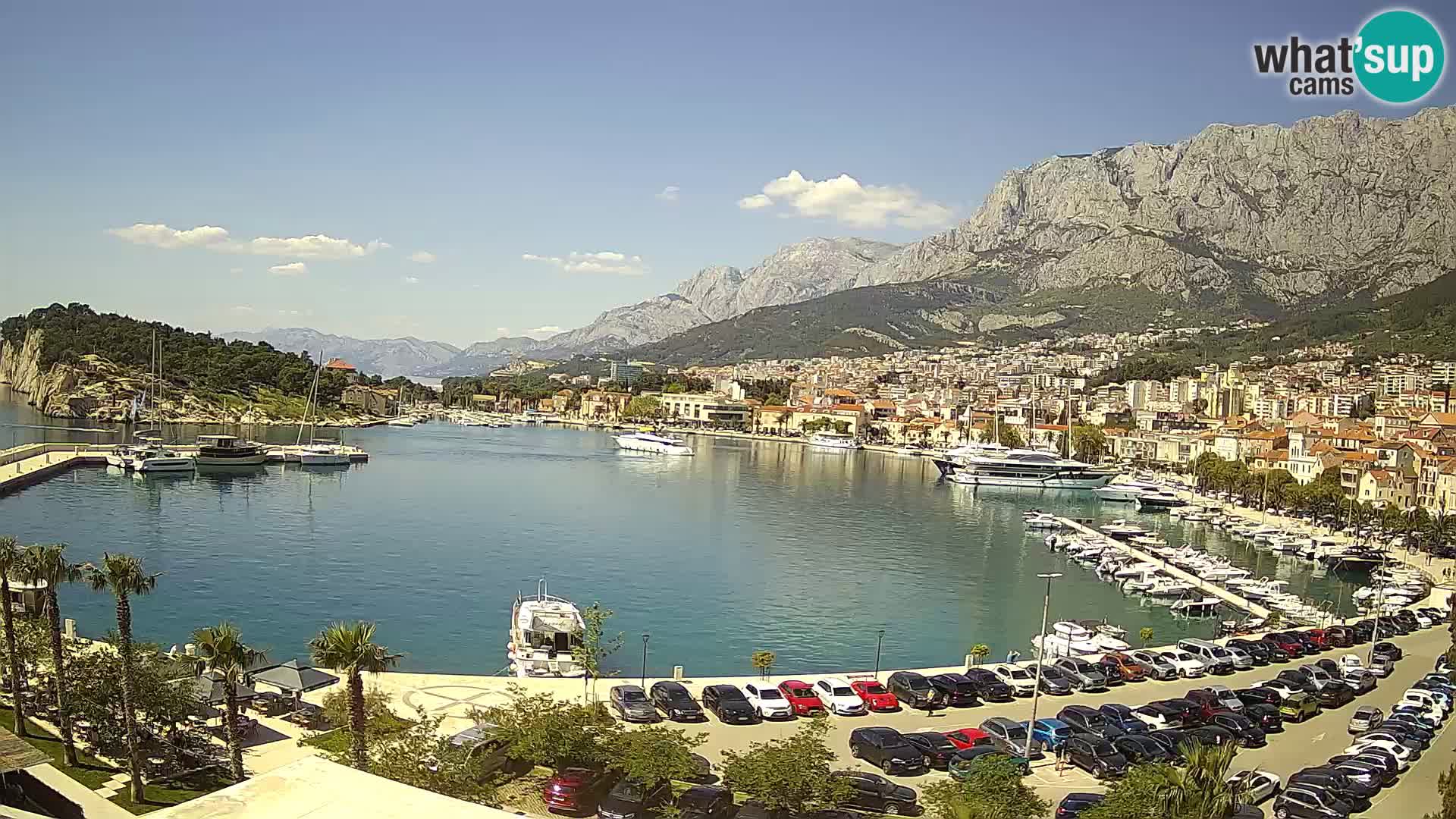 Webcam Makarska ‘s seaside promenade