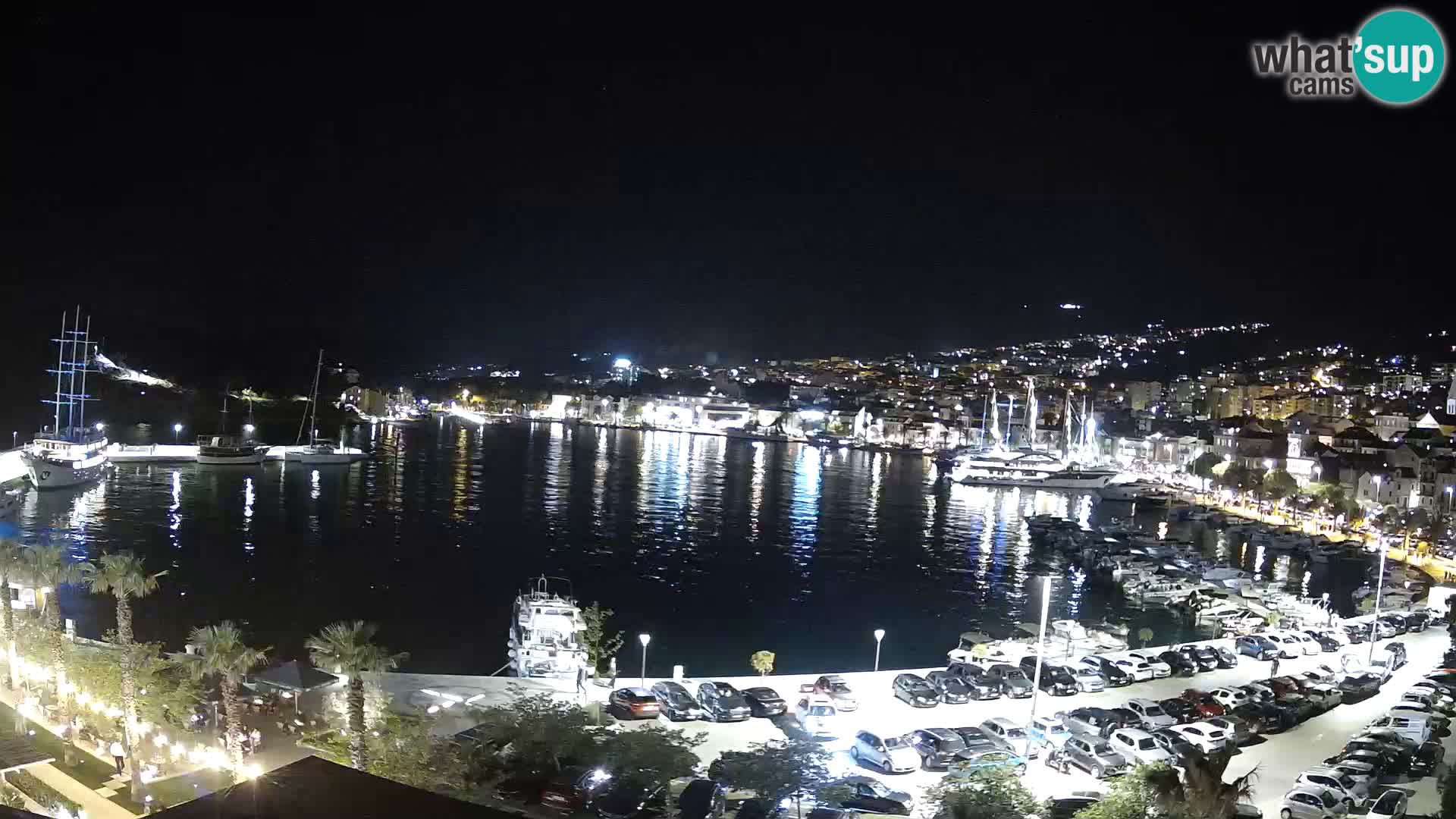 Webcam Makarska promenade de bord de mer