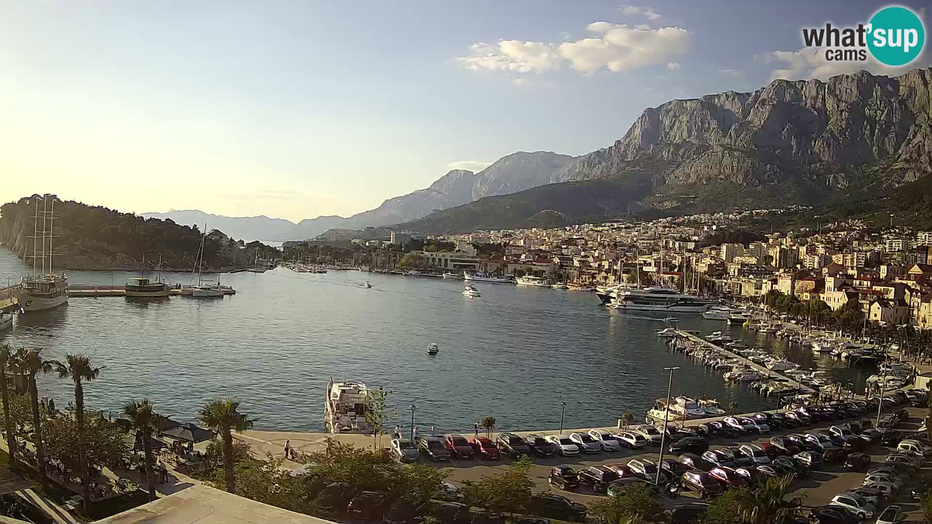 Webcam Makarska ‘s seaside promenade