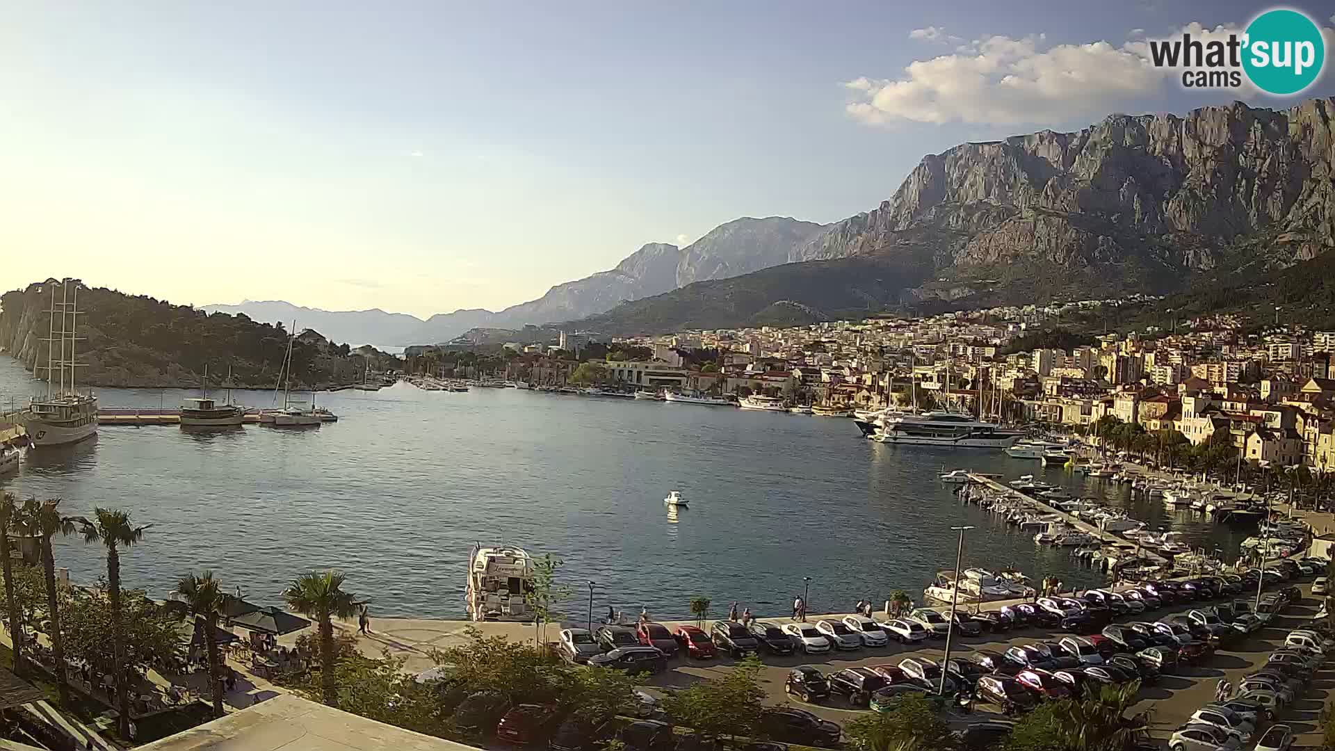 Webcam Makarska ‘s seaside promenade