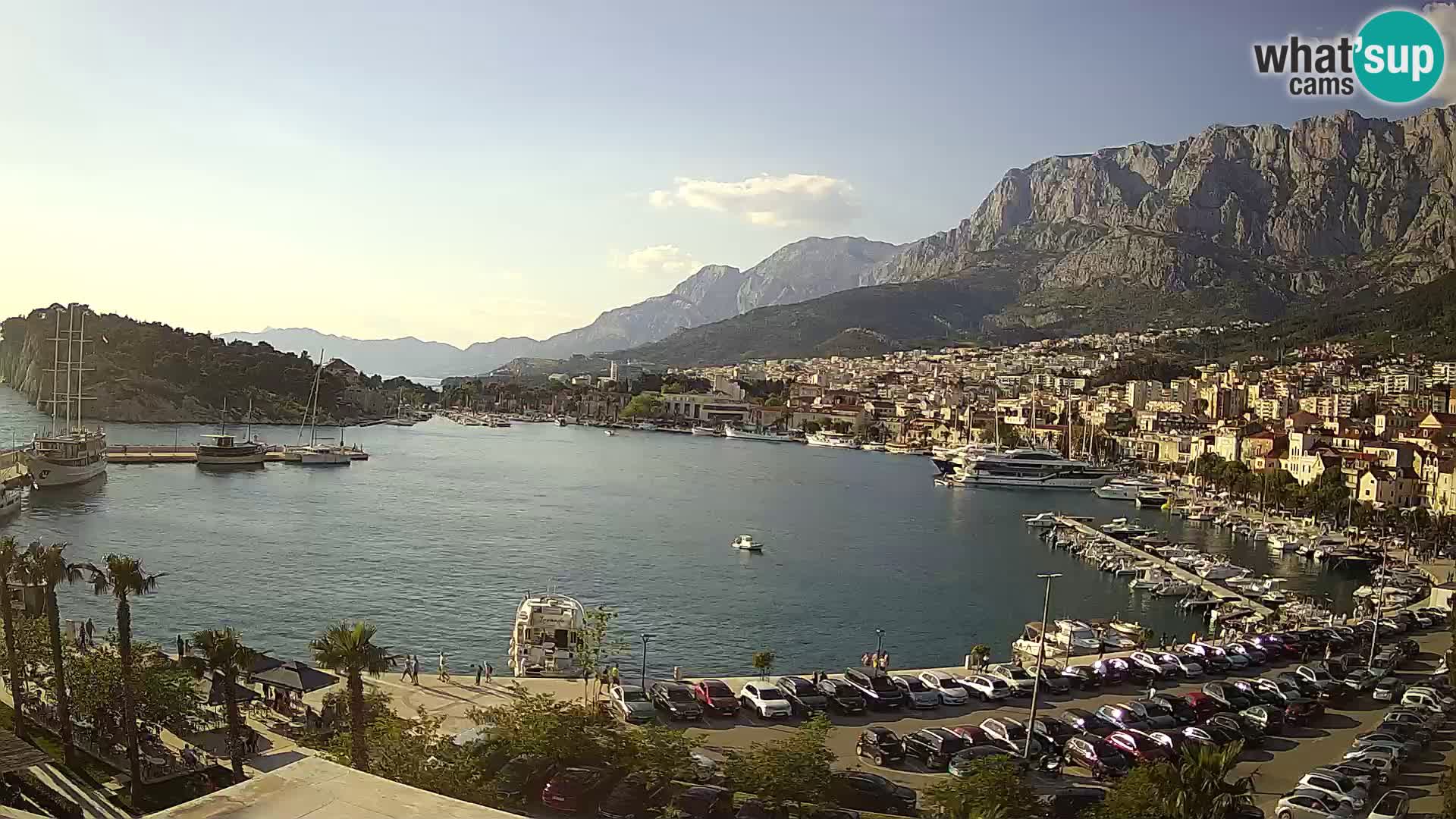 Webcam Makarska ‘s seaside promenade